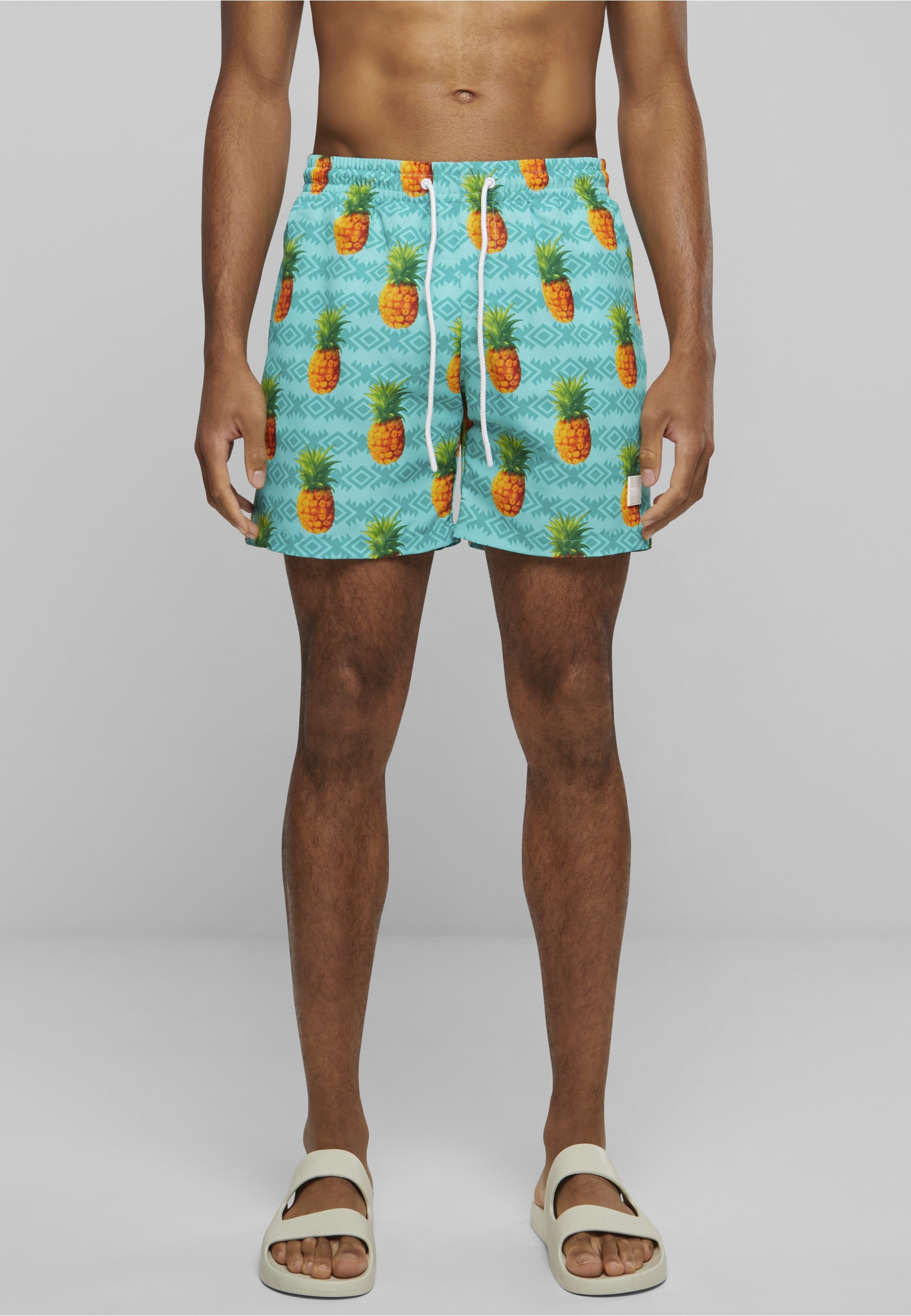 URBAN CLASSICS Badeshorts "Urban Classics Herren Pattern Swim Shorts" günstig online kaufen