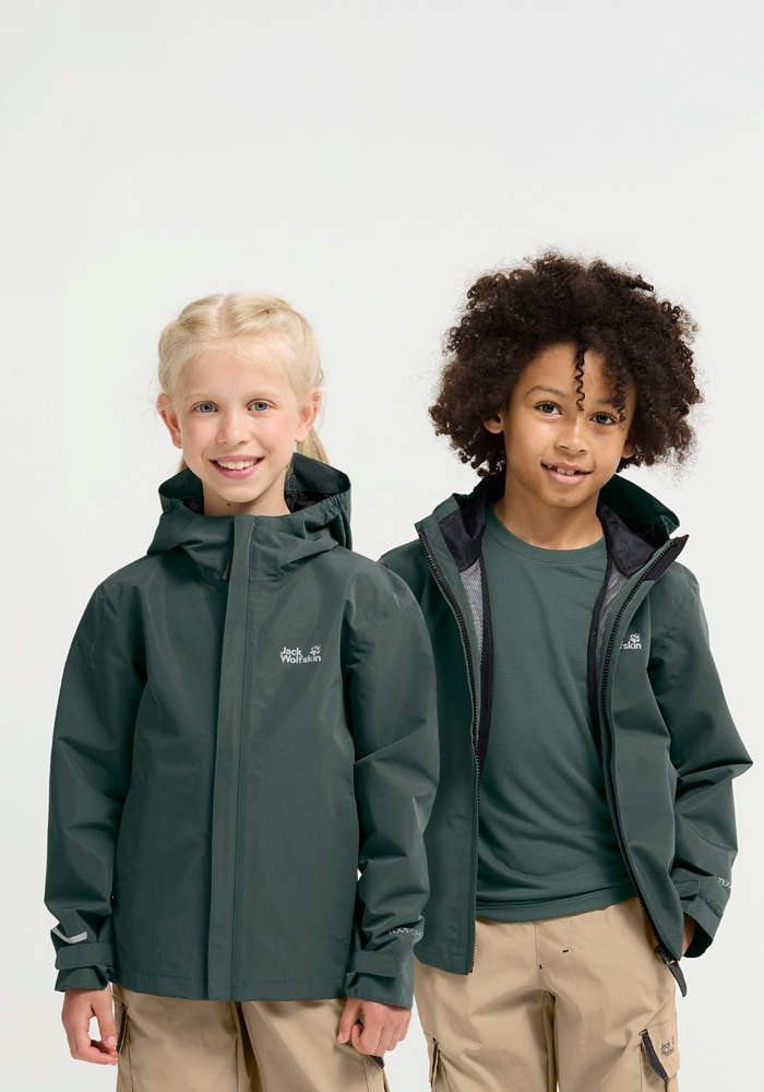 Jack Wolfskin Outdoorjacke "HAZE 2L JKT K" mit Kapuze