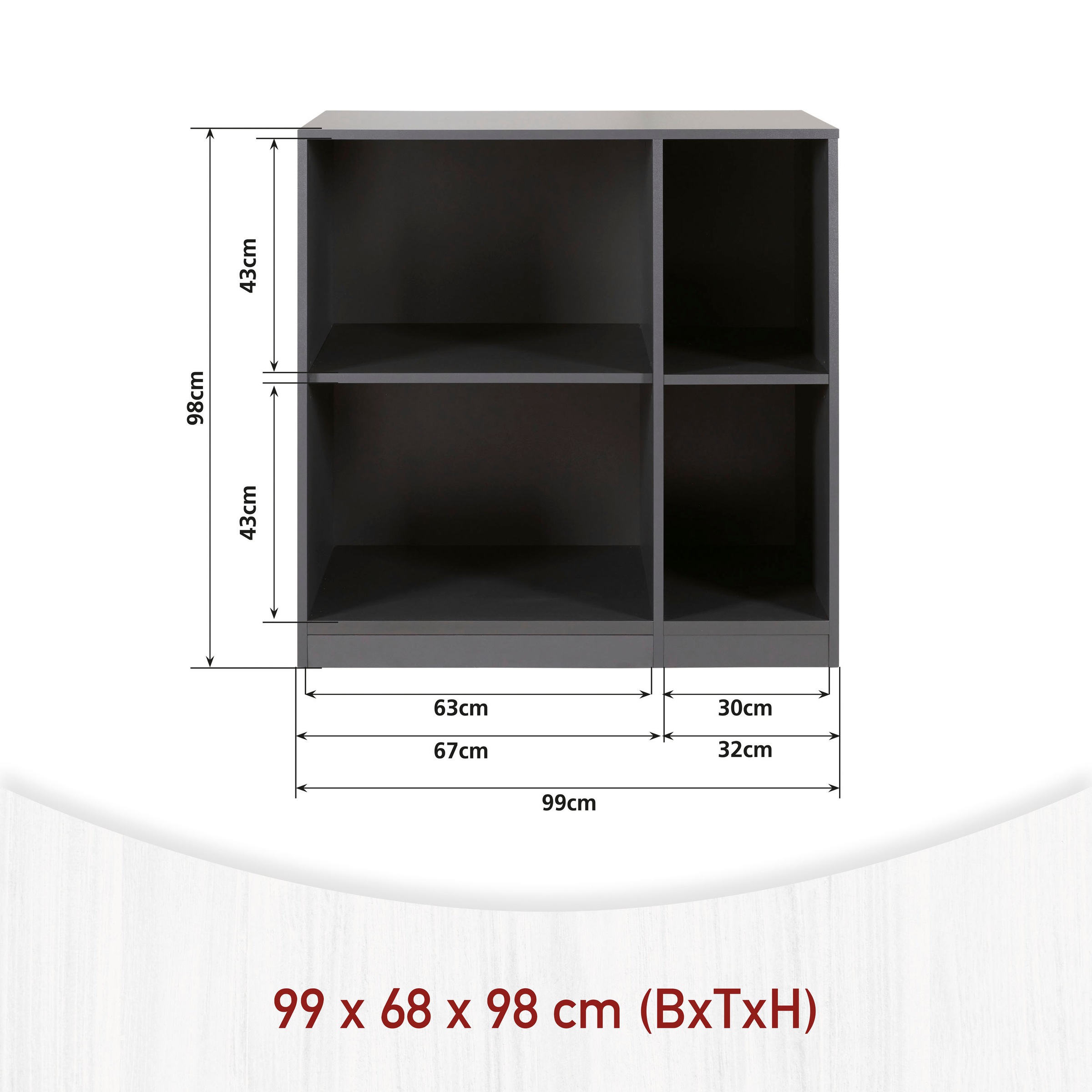 Inter Link Mehrzweckschrank-Set »Norela, Modulares Waschmaschinen-Set mit Hochschrank & Stauraum« 4 Stk. tlg.
