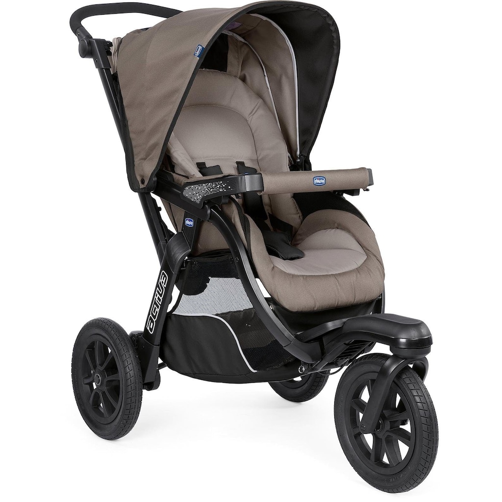 Chicco Kombi-Kinderwagen »Trio-System Activ3 Top, Dark Beige«, 15 kg, mit Regenschutz und Babyschale