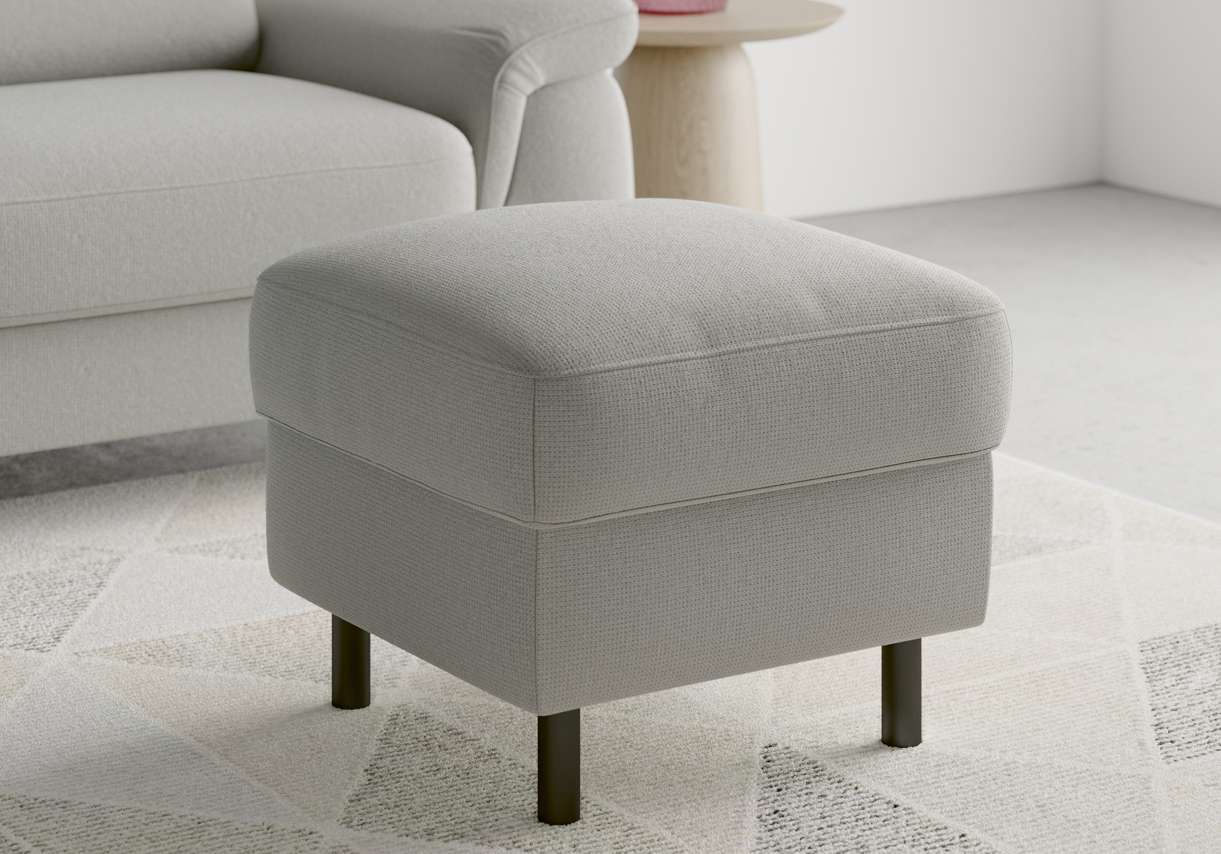 sit&more Stauraumhocker »Sinatra«, Sitzfläche ist abnehmbar, mattschwarze Metallfüße