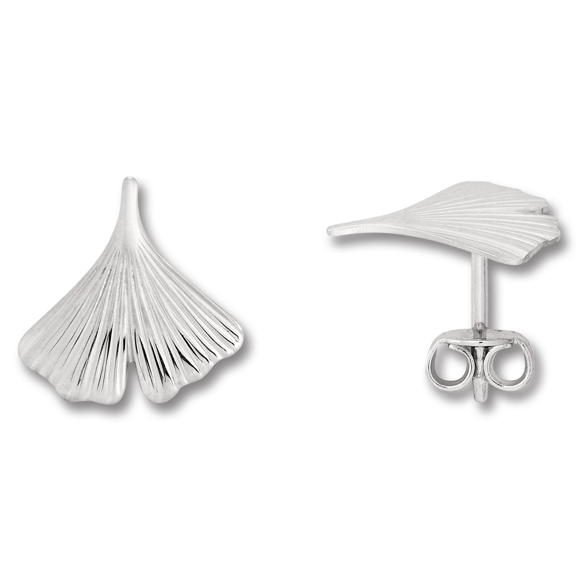 ONE ELEMENT Paar Ohrstecker »Ginkgoblatt Ohrringe Ohrstecker aus 925 Silber«, Damen Silber Schmuck Ginkgoblatt