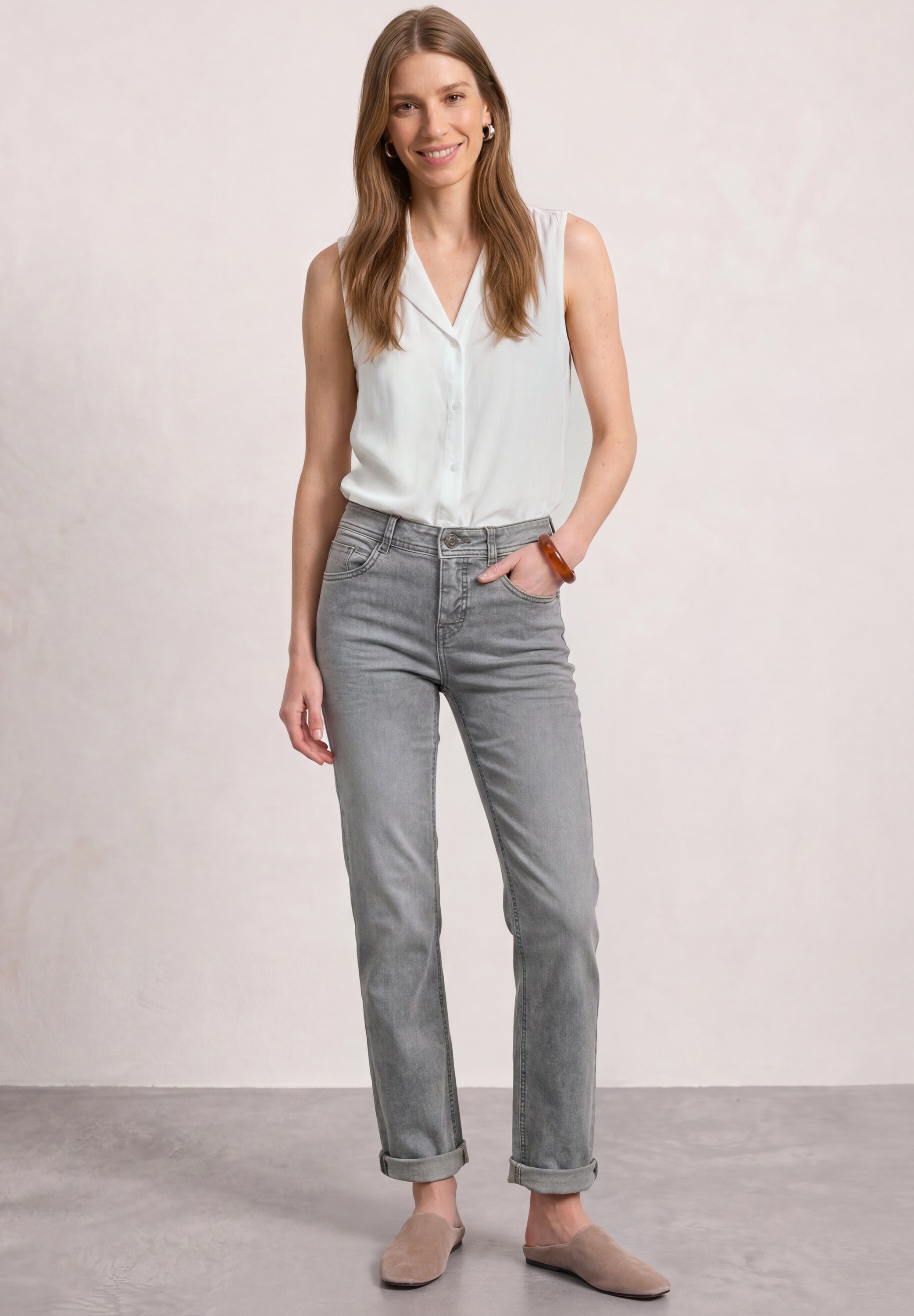 STREET ONE Comfort-fit-Jeans Middle Waist