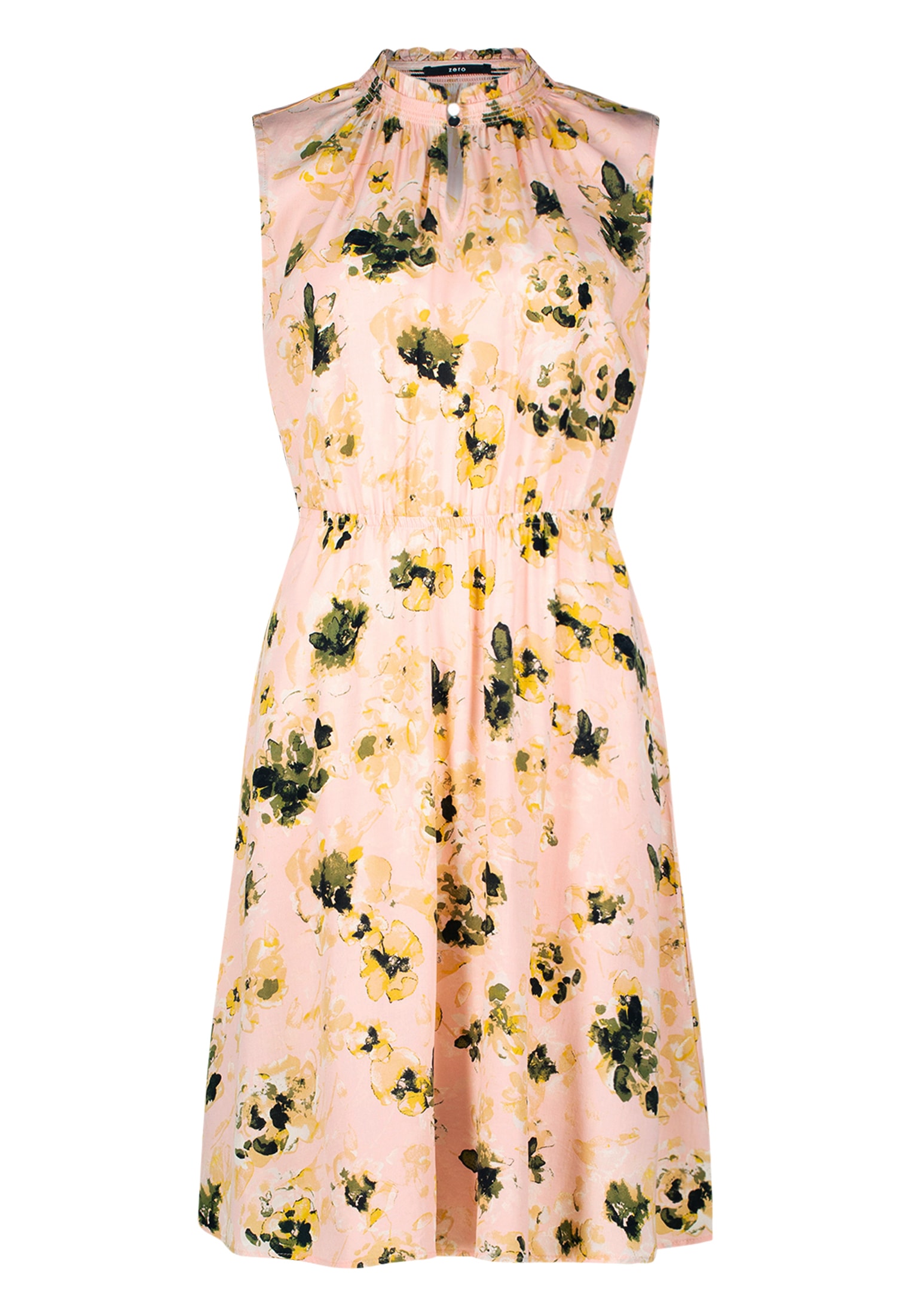 Zero Minikleid »zero Minikleid mit hohem Kragen«, drapiert /gerafft
