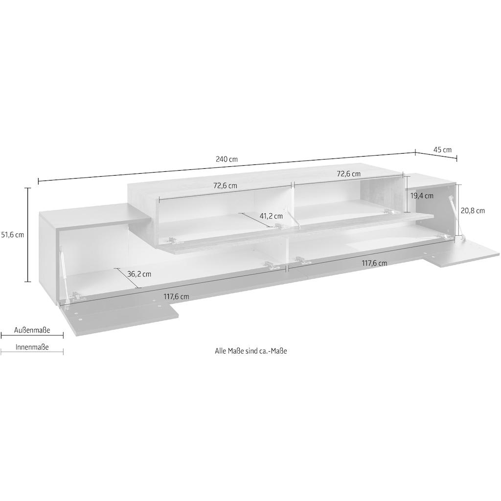 INOSIGN TV-Board »Coro«