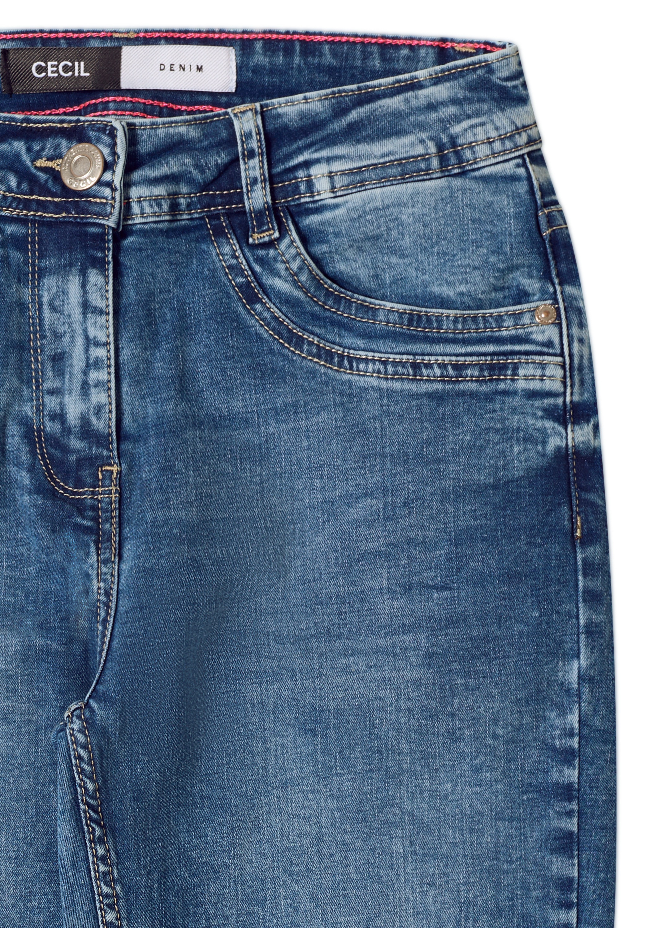 Thumbnail - Cecil Slim-fit-Jeans High Waist