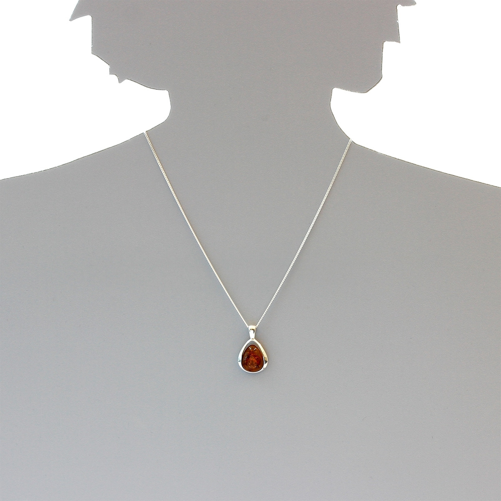OSTSEE-SCHMUCK Kettenanhänger »- Angelina - Silber 925/000 - Bernstein«