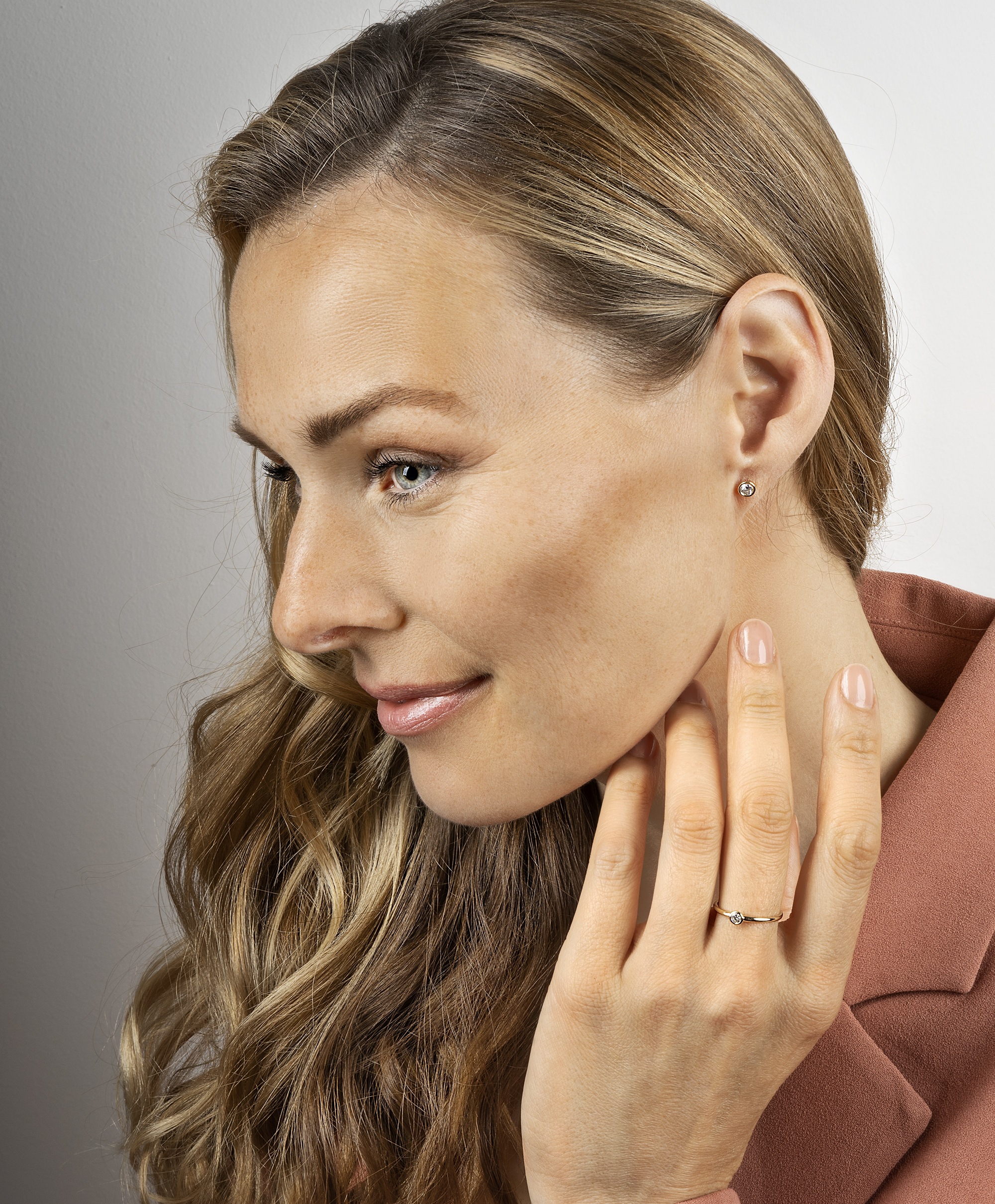 Vivance Paar Ohrhänger, Damen Gold Schmuck Zarge