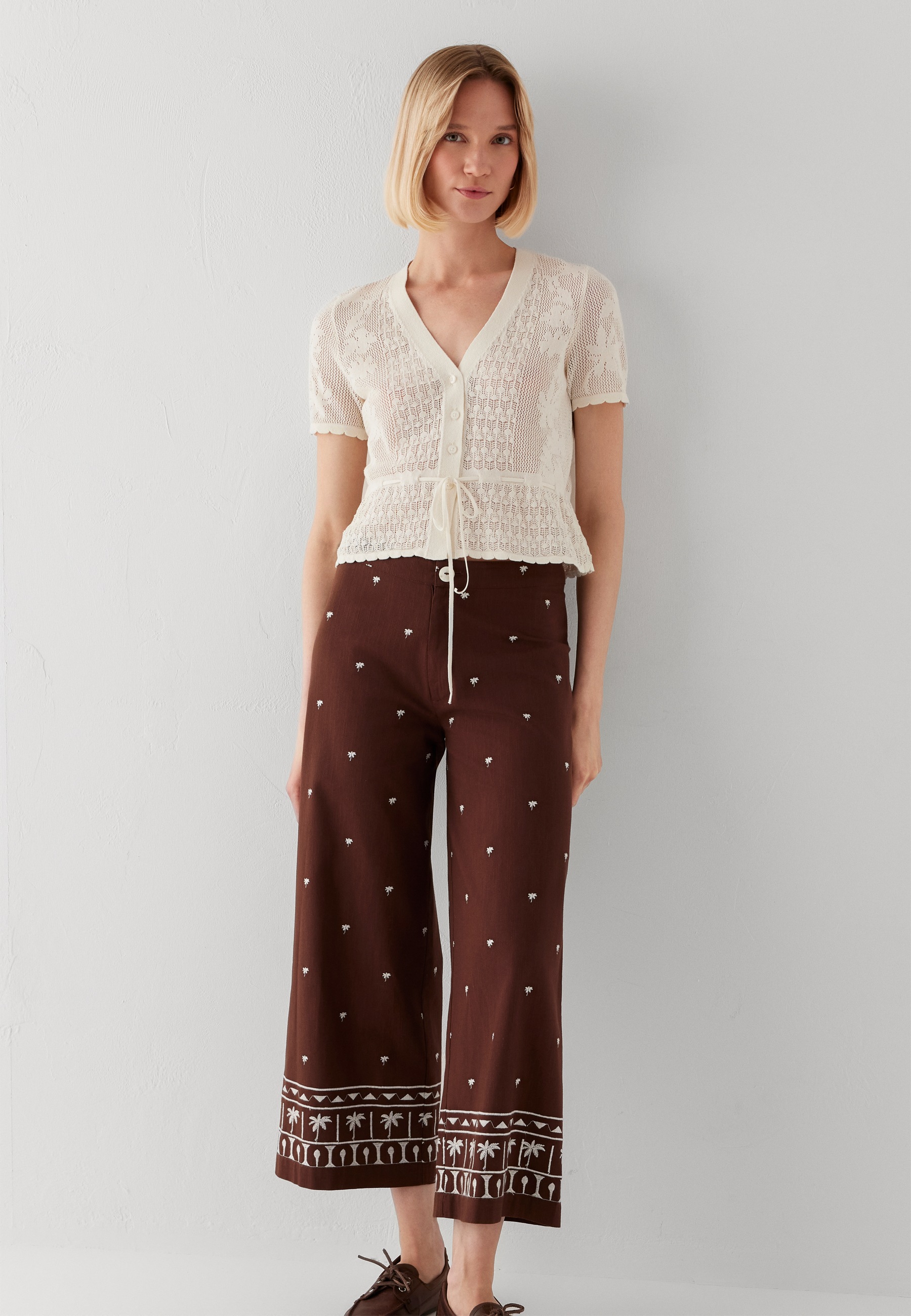 Mavi V-Ausschnitt-Pullover »SHORT SLEEVE CARDIGAN« Cardigan-Top