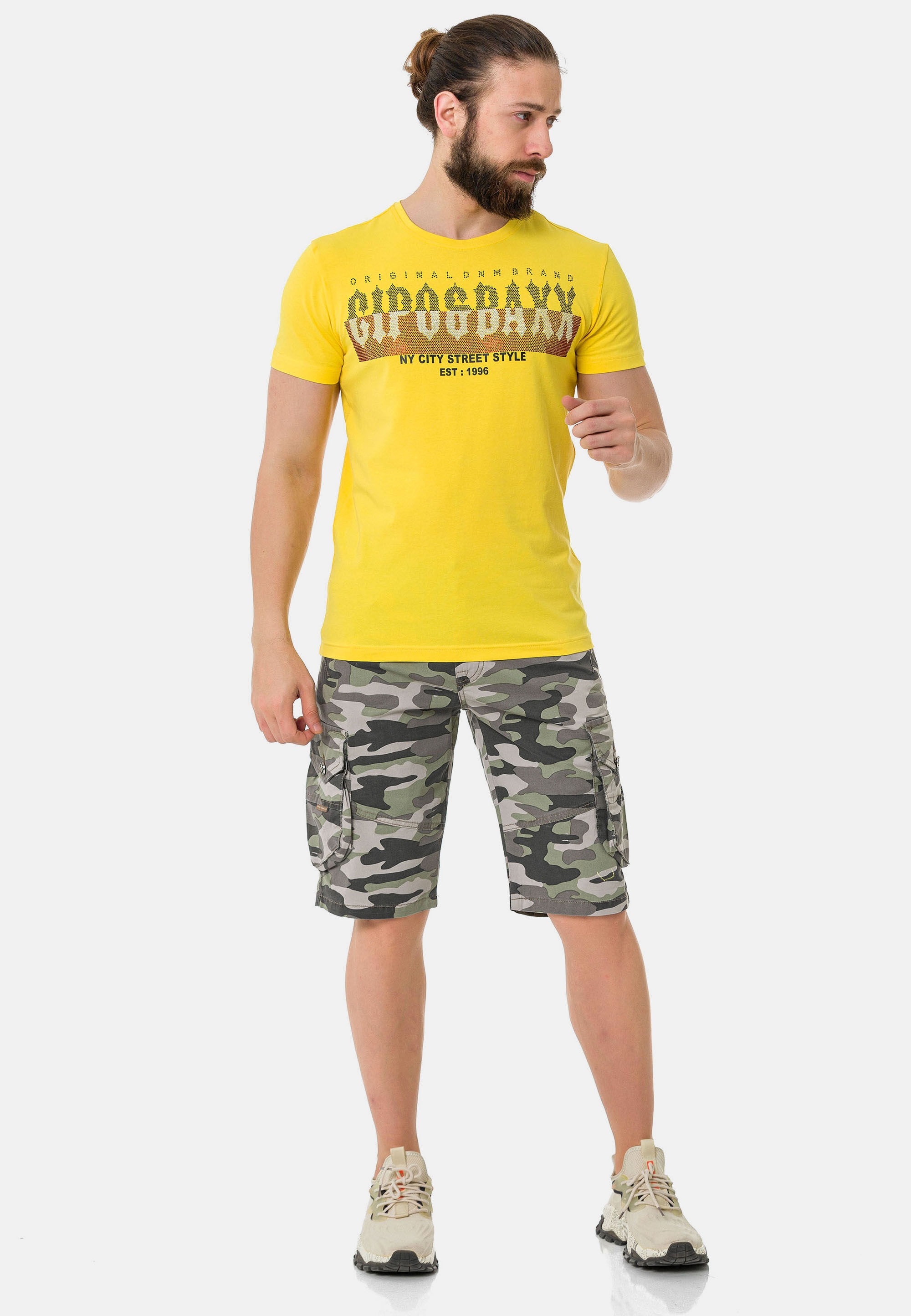 Cipo & Baxx T-Shirt »T-Shirt«, mit markantem Print