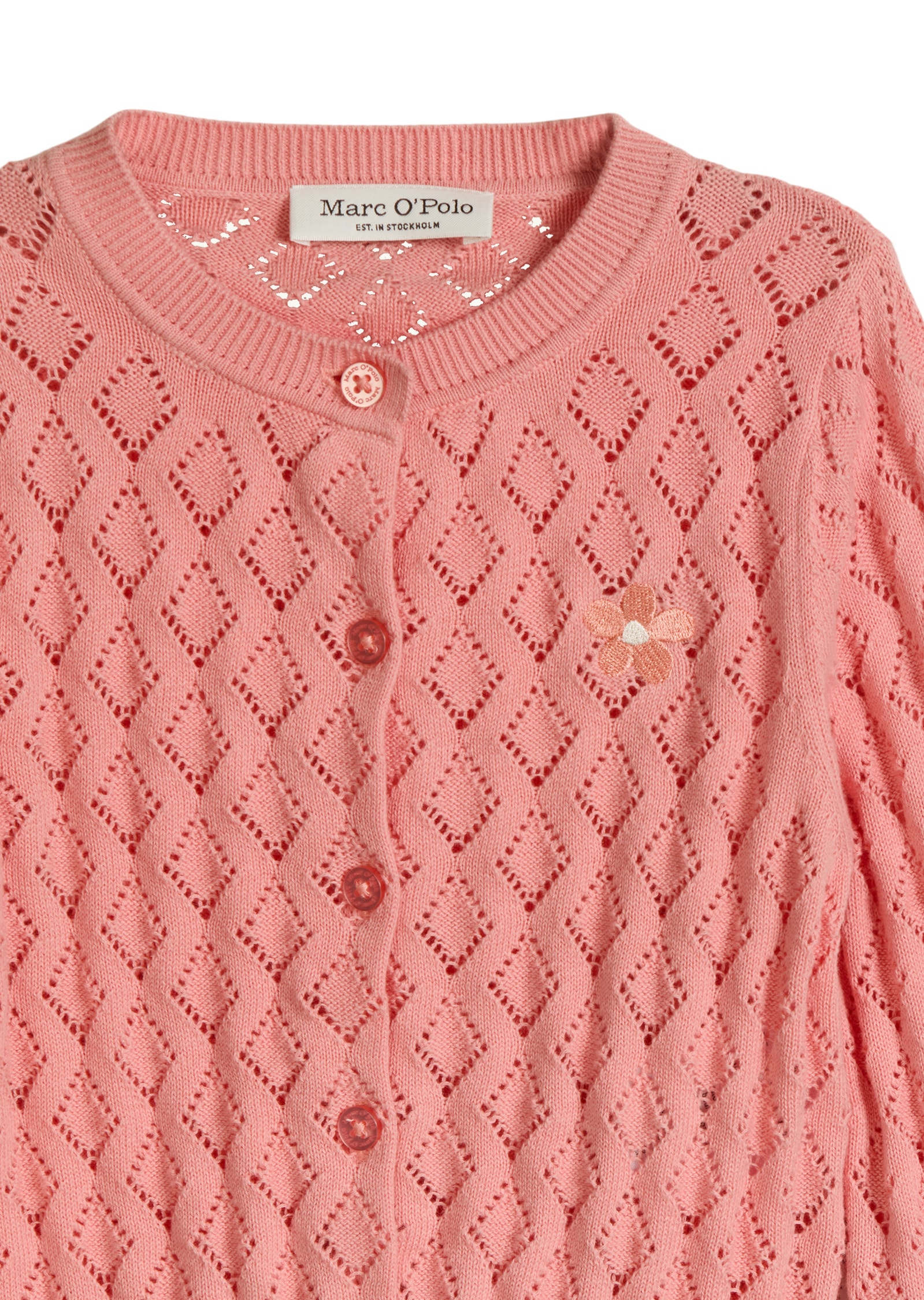 Marc O'Polo Cardigan »mit hübschem Lochmuster«