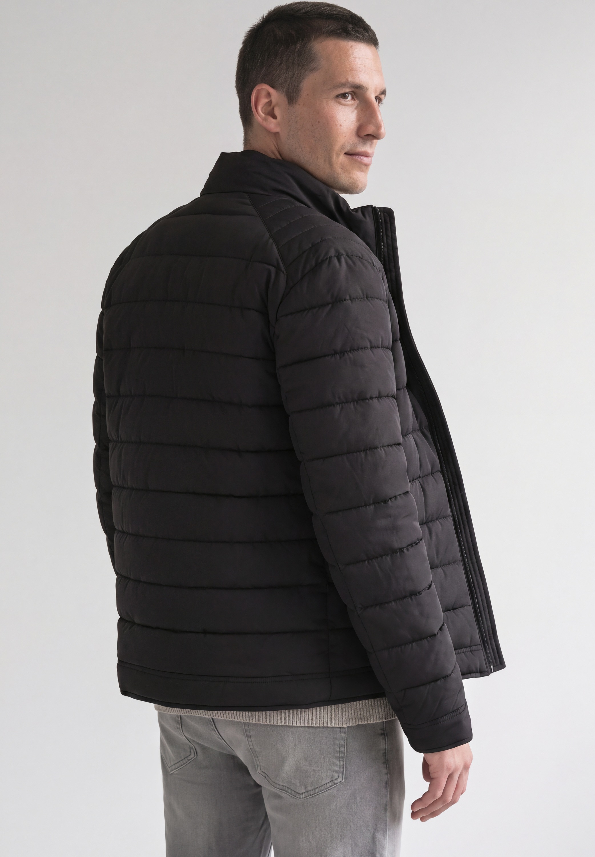 STREET ONE MEN Steppjacke ohne Kapuze mit moderner Steppung