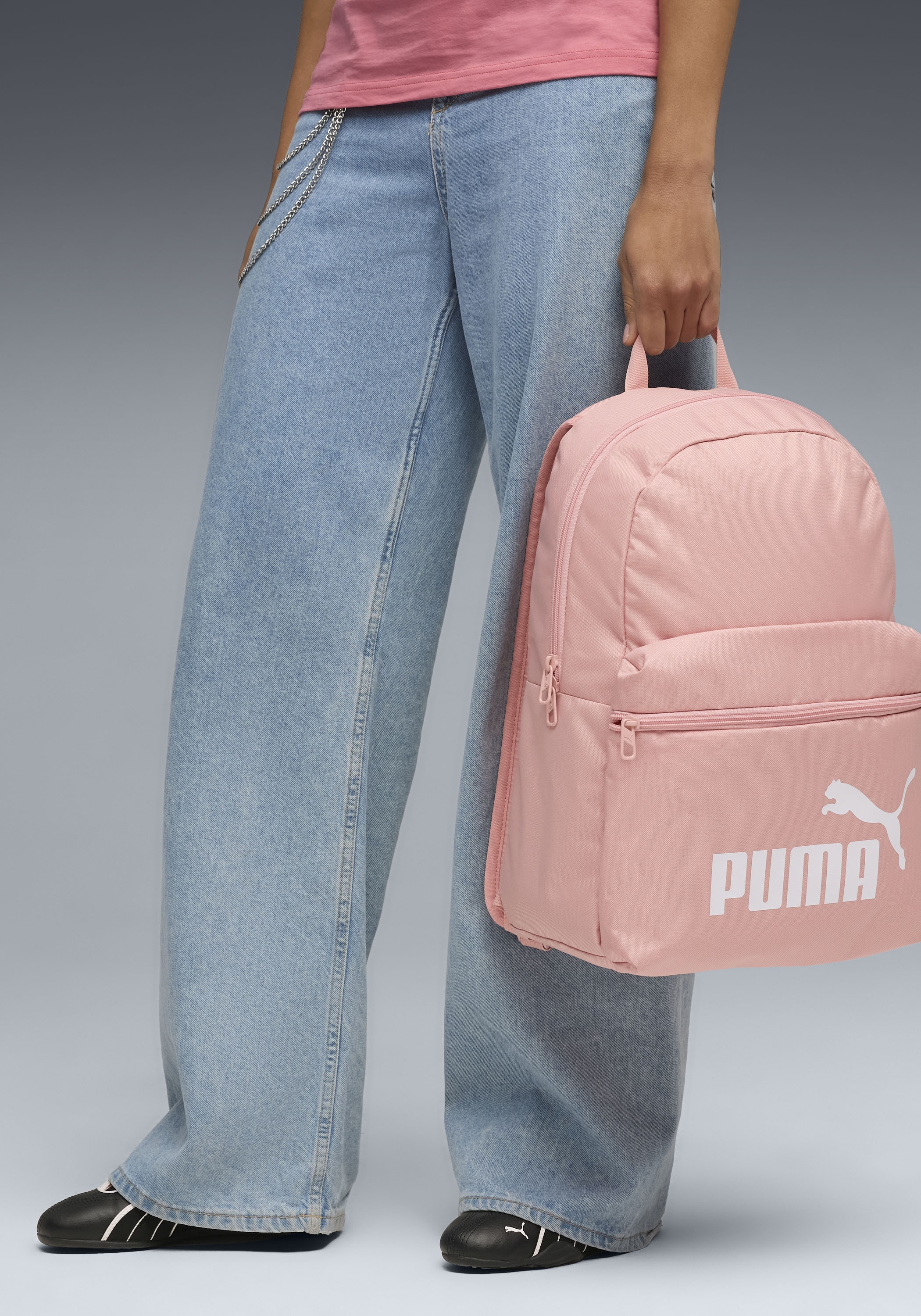 PUMA Rucksack »PHASE BACKPACK« mit Zwei-Wege-Reißverschluss am Hauptfach, mit seitlicher Mesh-Tasche