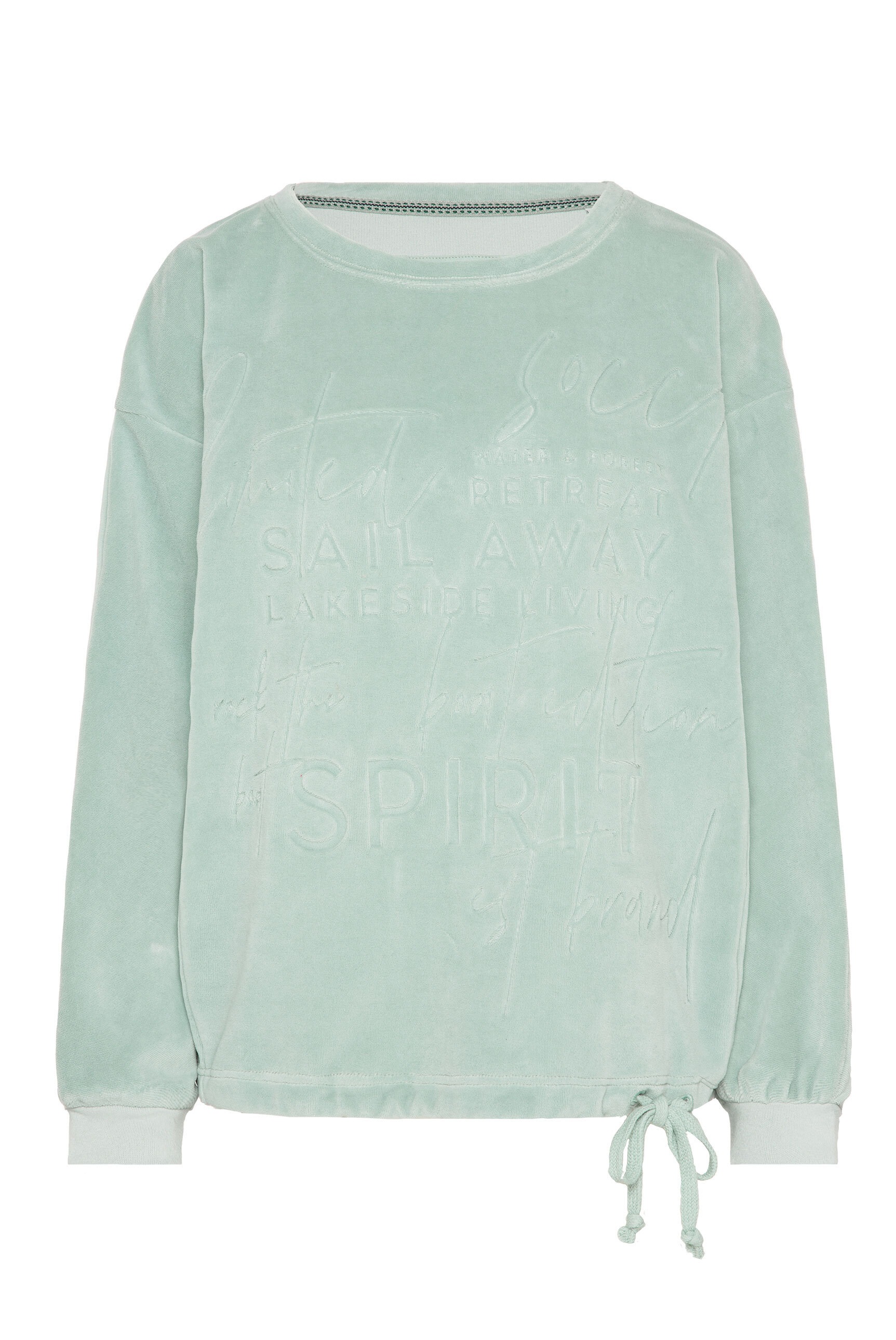 SOCCX Sweater, mit Bindeband im Saum