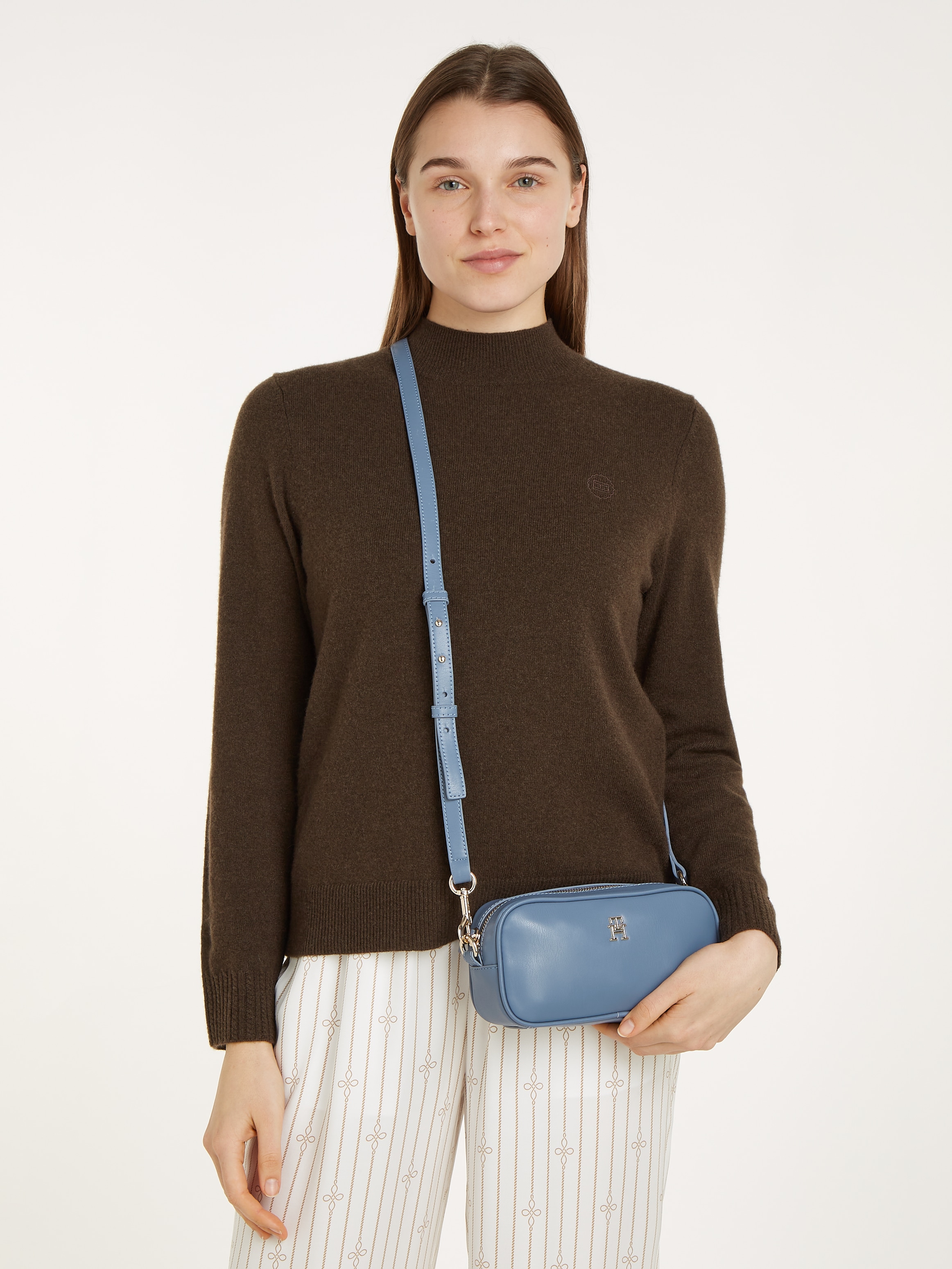 Tommy Hilfiger Umhängetasche »Women TH REFINED CAMERA BAG Crossover«, Damen Tasche Handtasche