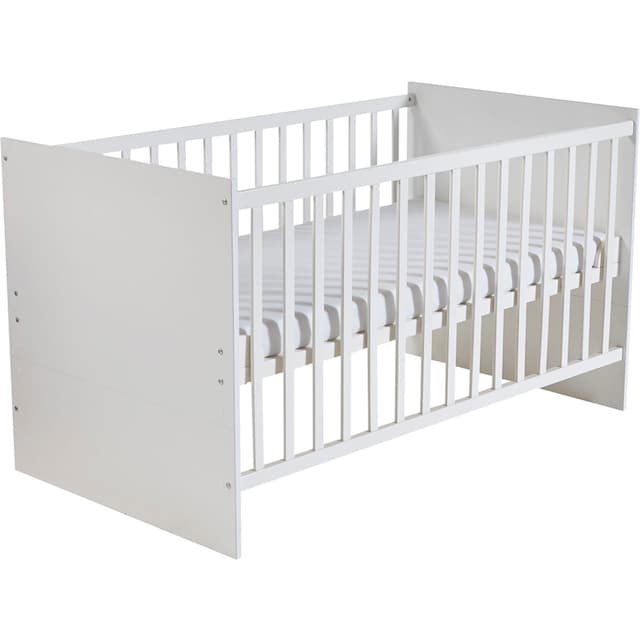 roba® Babymöbel-Set »Maren«, (Spar-Set, Babybett 70x140 cm &  Wickelkommode), schmale Wickelkommode - Gitterbett: umbaubar,  höhenverstellbar kaufen | BAUR