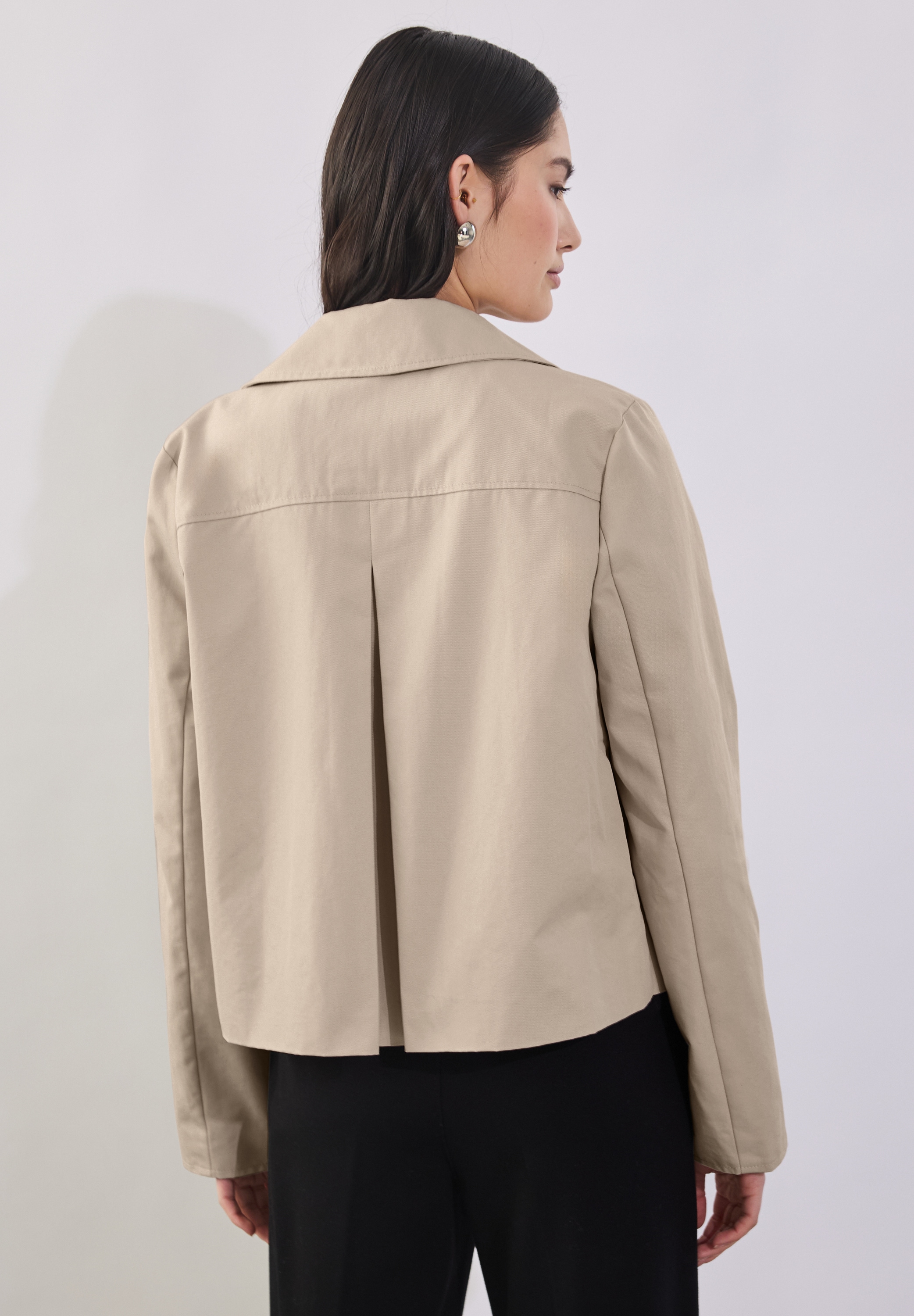STREET ONE STUDIO Kurzjacke, ohne Kapuze, mit Reverskragen