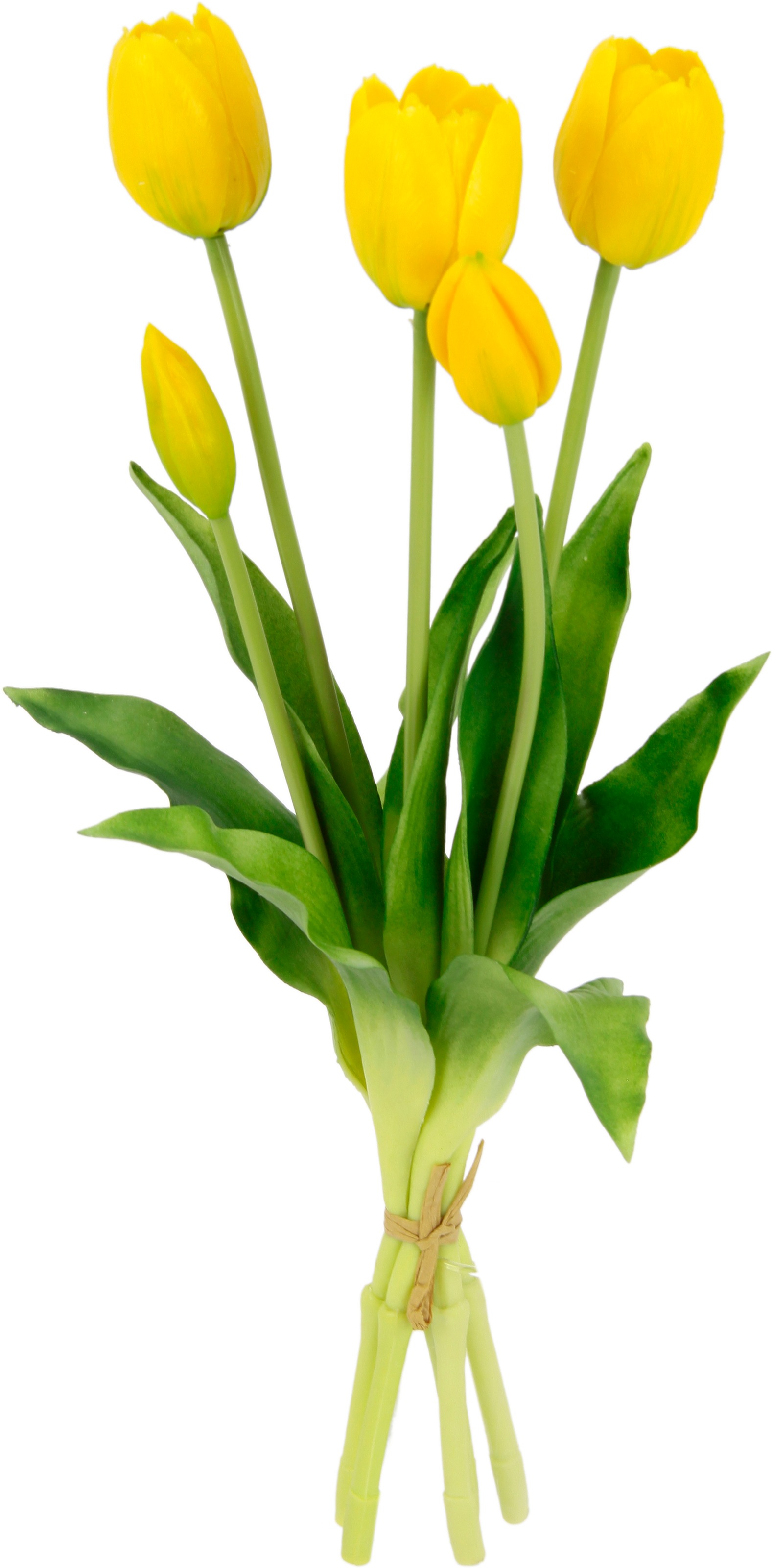 I.GE.A. Kunstblume "Tulpen", Real-Touch Tulpenbund künstlich Blüten Tulpenstrauß