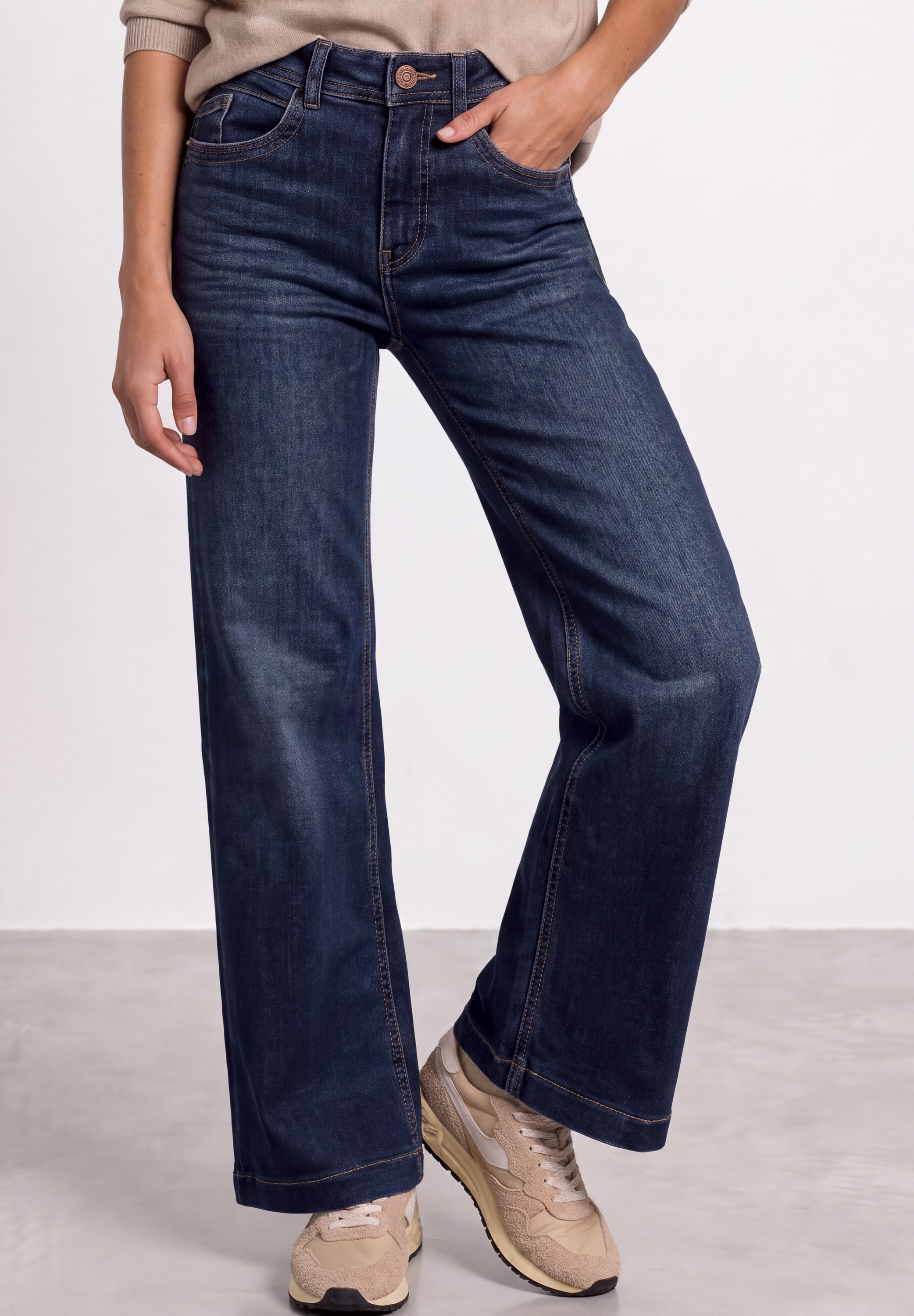 STREET ONE Loose-fit-Jeans High Waist