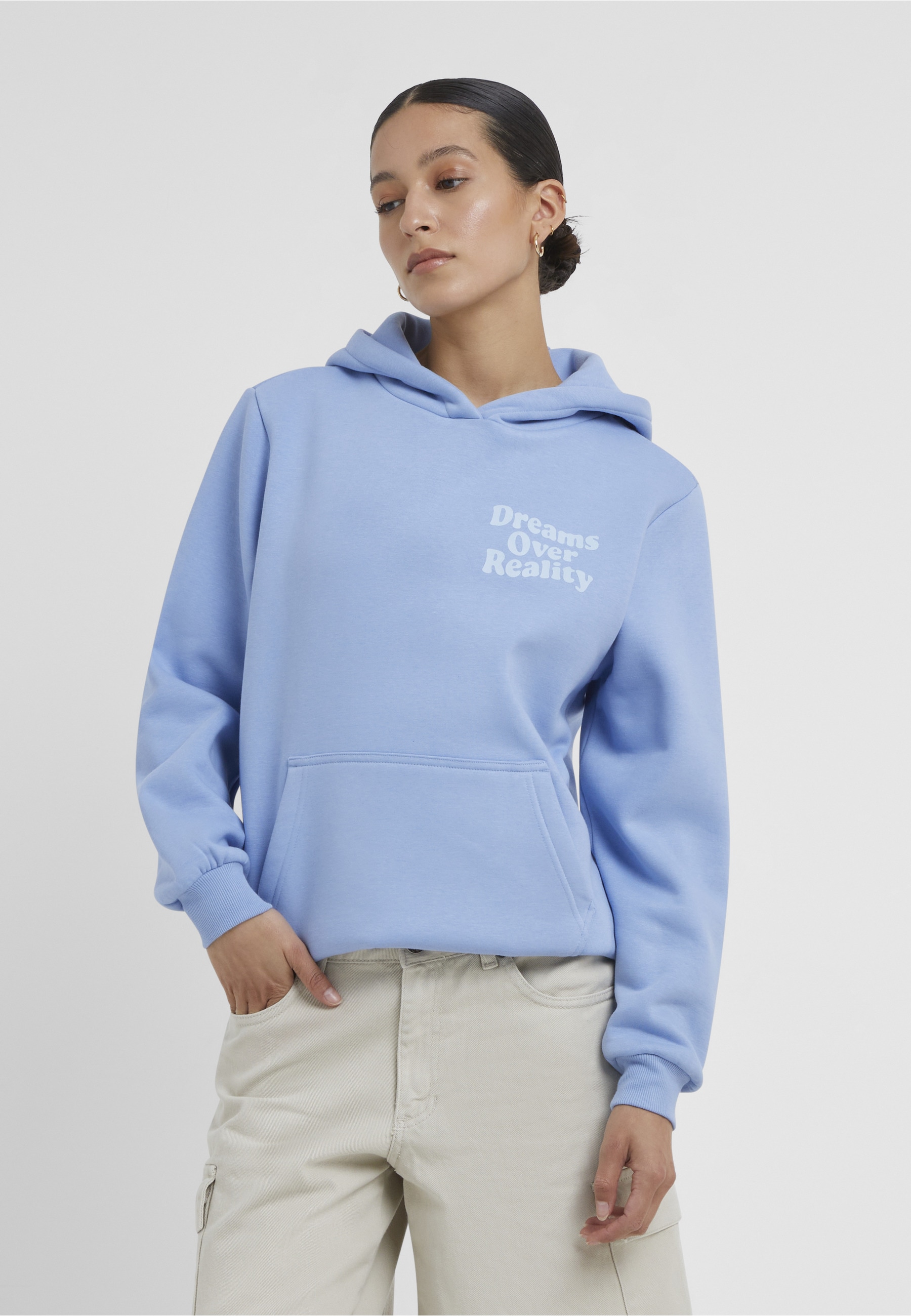 Miss Tee Kapuzensweatshirt »Miss Tee Dreams Over Reality Ladies Fluffy Hoody«
