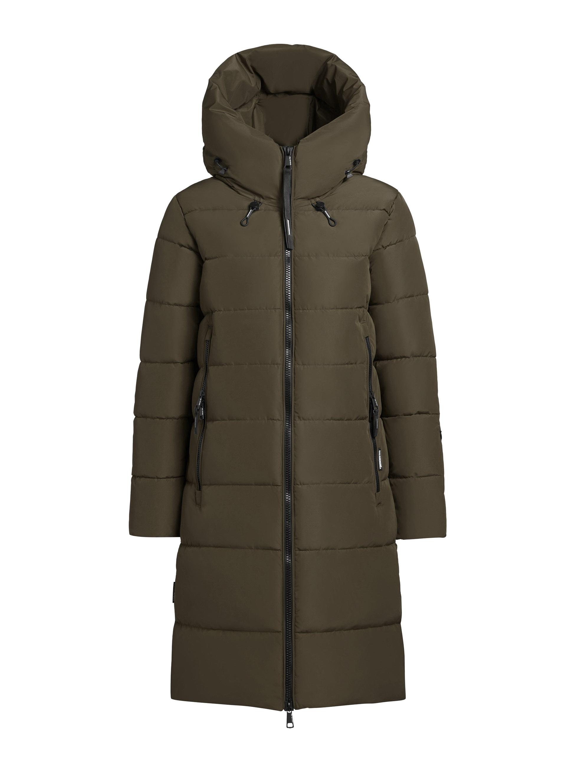 khujo Steppmantel »Jilias5-YM«, warmer Damen Wintermantel mit Kapuze und großen Taschen