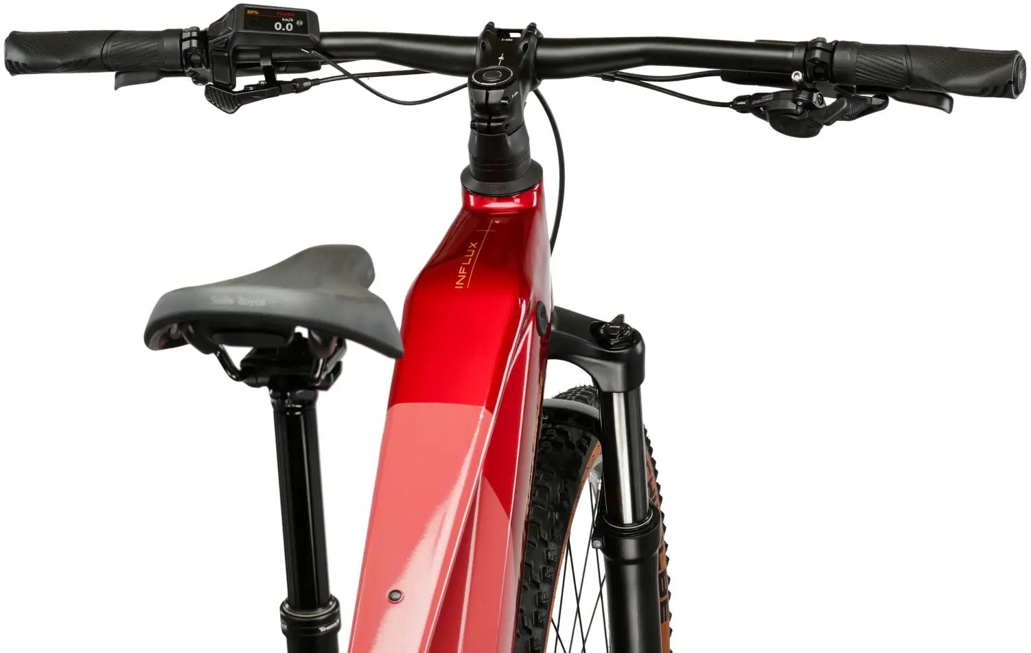Kross »E-MTB Influx Hybrid 4.0 21,3Ah / 800 Wh 29 Zoll rot  12 Gänge 2026« 12 Gang Shimano DEORE M6100 Schaltwerk Kettenschaltung Mittelmotor 250 W