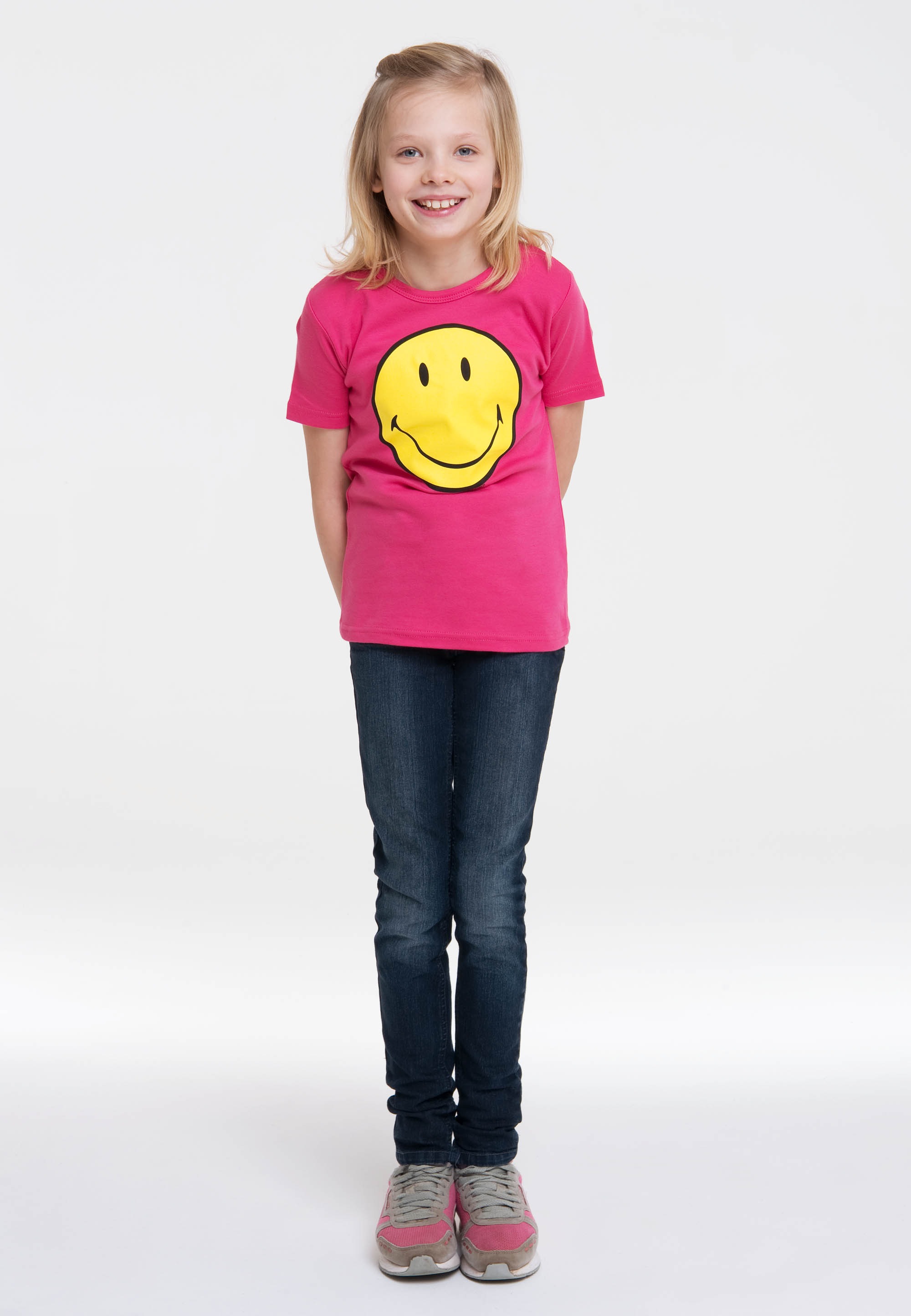 LOGOSHIRT T-Shirt »Smiley«, in tollem Smiley-Design