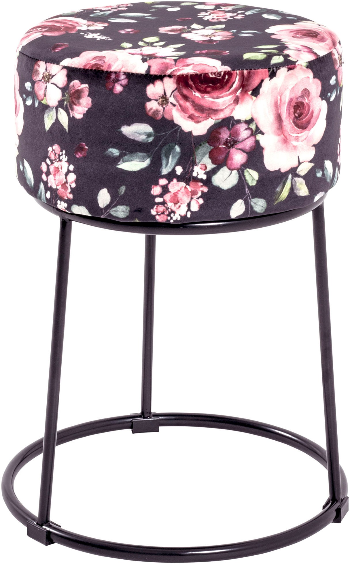 HAKU Hocker »Pouf, Schemel, Stockerl« rund - aus Textil Blau - Ø/H 30/46 cm