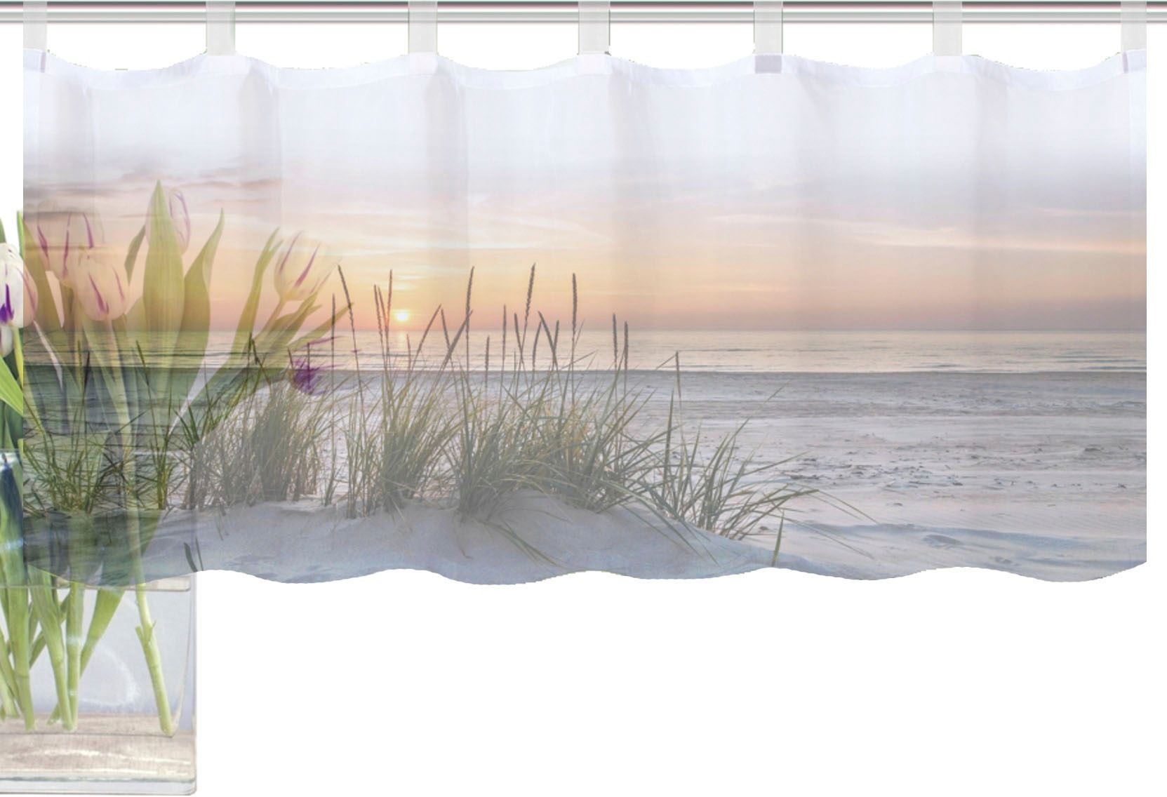 HOME WOHNIDEEN Scheibengardine »EVENING« (1 St.) HxB:...
