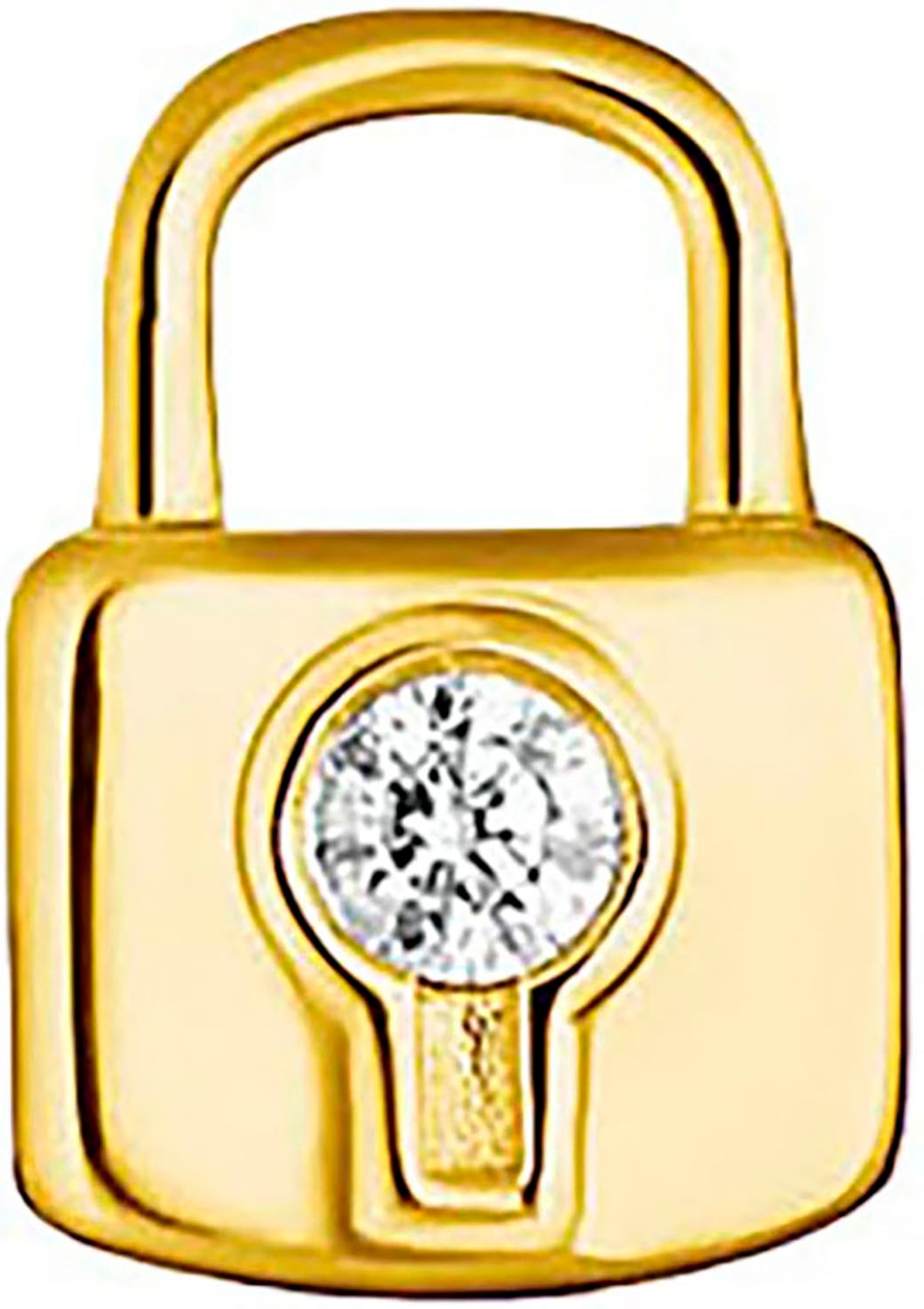 THOMAS SABO Single-Ohrstecker »Schloss, H2219-414-14«, mit Zirkonia (synth.)