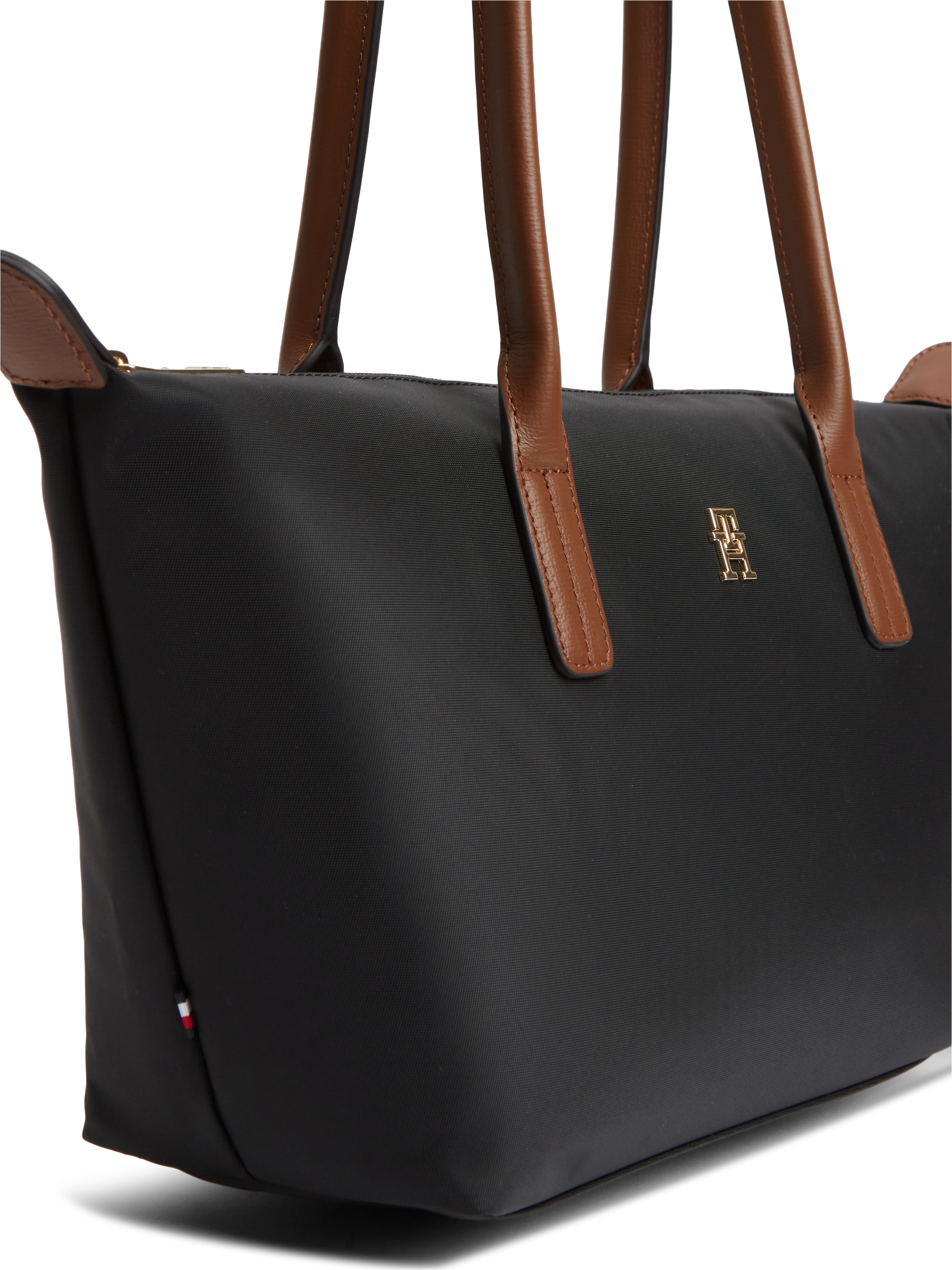 Tommy Hilfiger Tragetasche »POPETTE EAST WEST TOTE« Damen Handtasche, Schultertasche mit TH-Logoelement