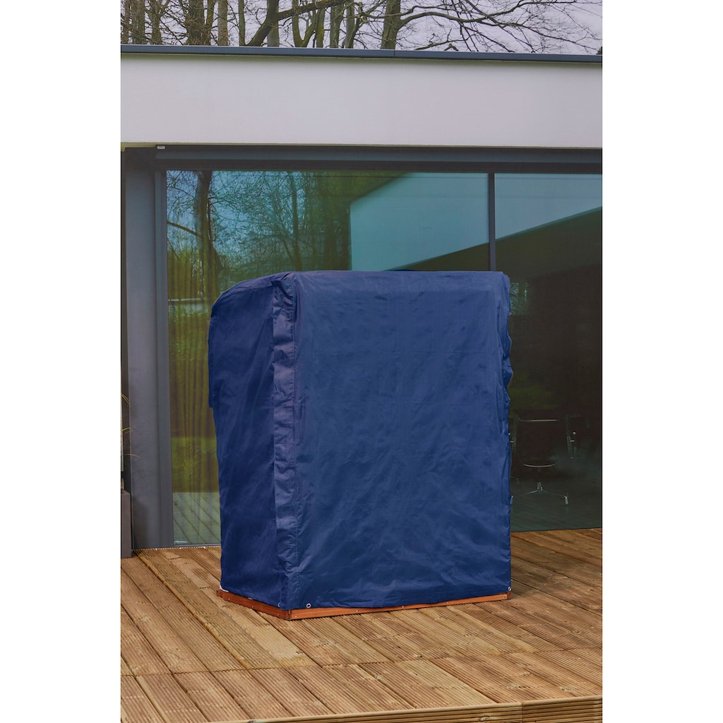 winza outdoor covers Strandkorb-Schutzhülle »Premium«, BxTxH: 128x105x160/135 cm, UV beständig, 100 % recycelbar, blau