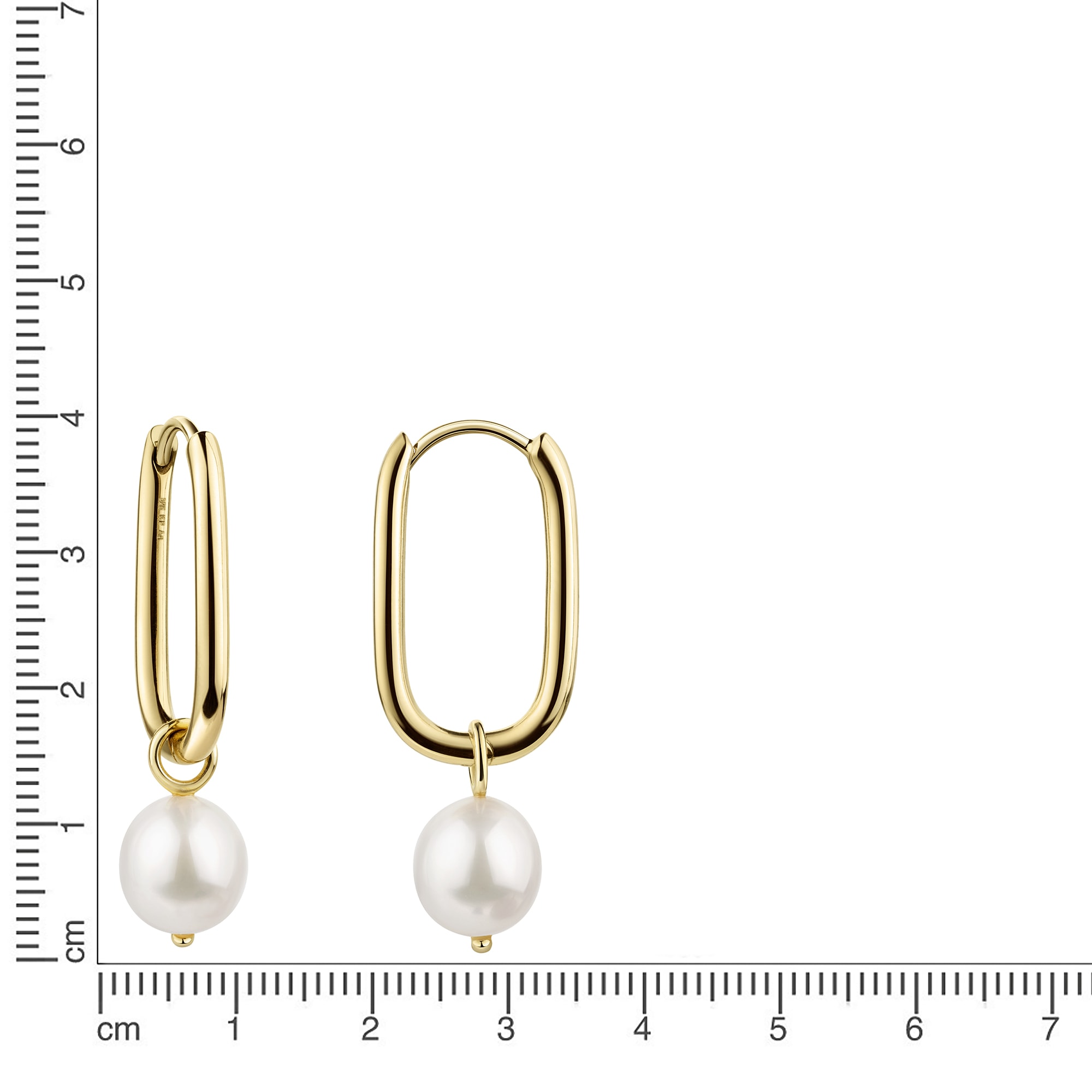 CELESTA Paar Creolen »925 Sterling Silber vergoldet Perle«