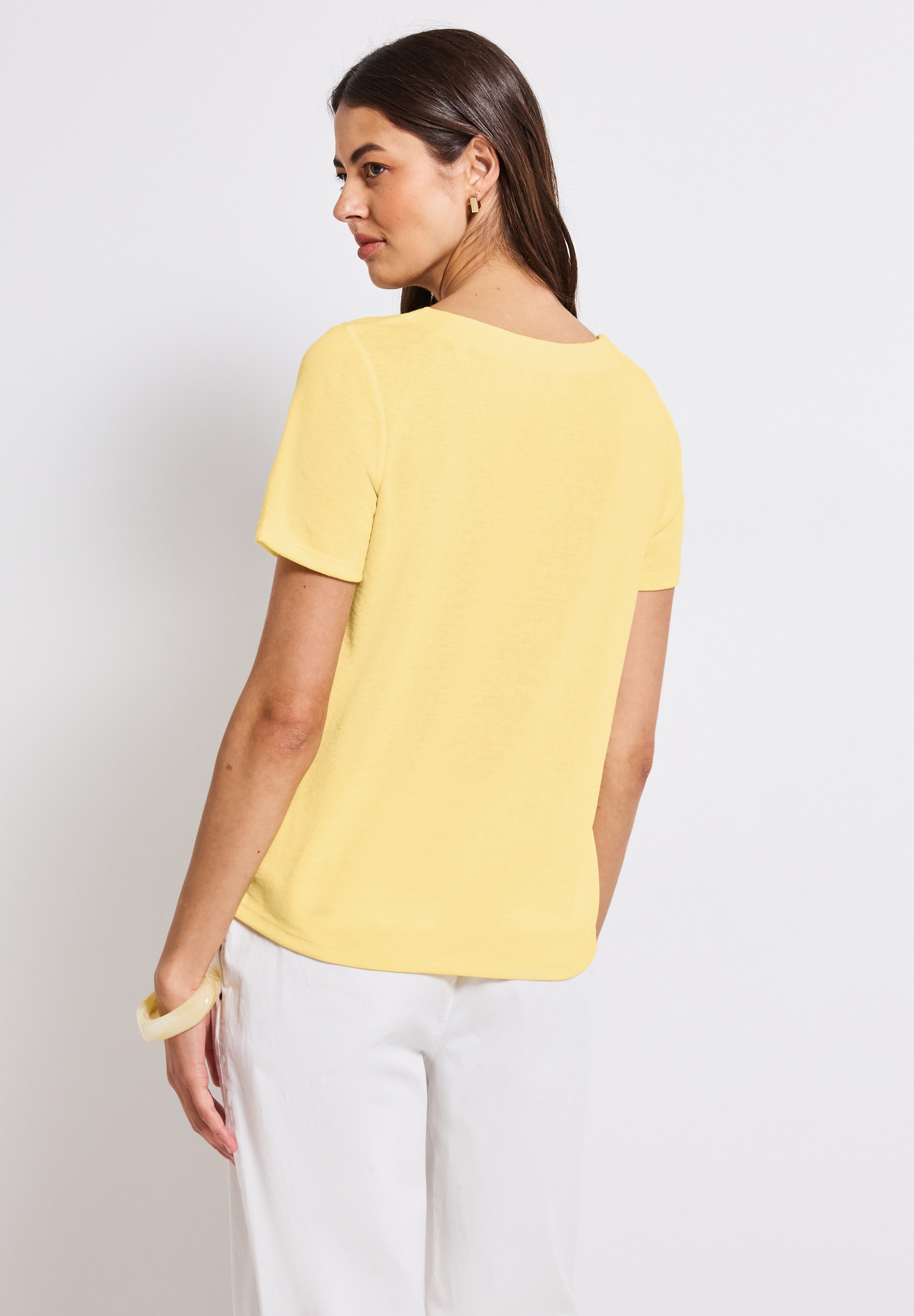 STREET ONE T-Shirt, aus elastischem Materialmix