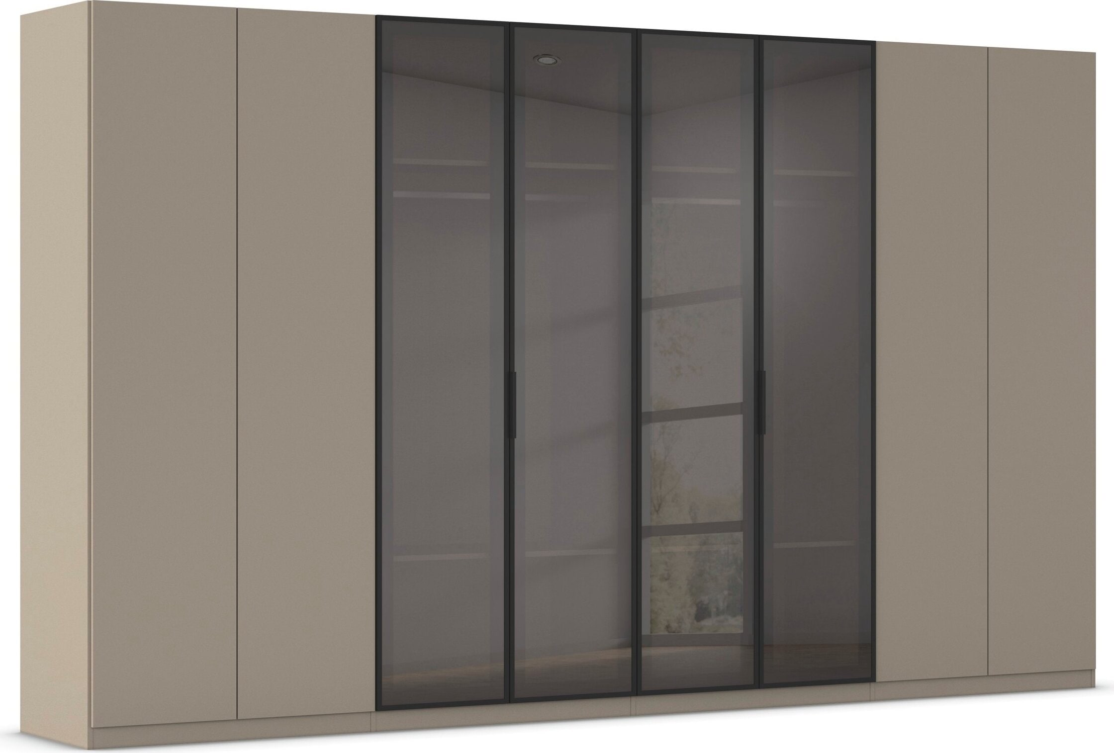 OTTO home Kleiderschrank "Schrank Möbel Schlafzimmer Garderobe Mietswohnung WELTNEUHEIT NYLLA" PATENTIERTES SCHNELLMONTAGESYSTEM mit Glasrahmentüren MADE IN GERMANY