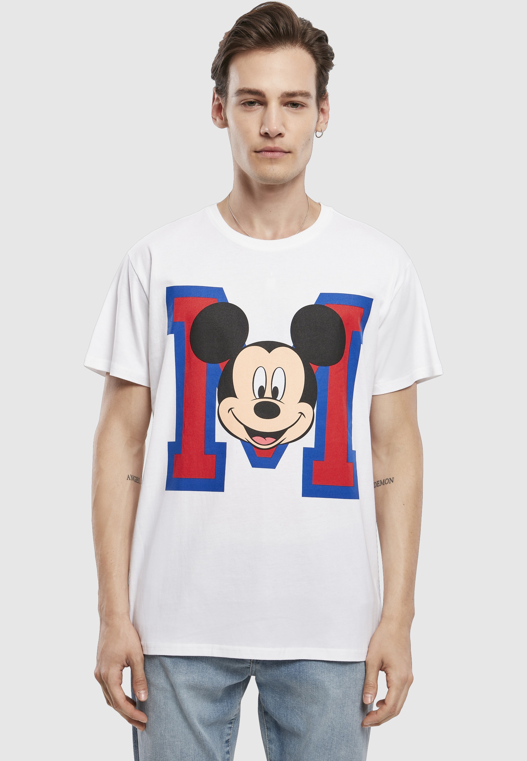 Merchcode T-Shirt »Merchcode Herren Mickey Mouse M Face« 1 Stk.