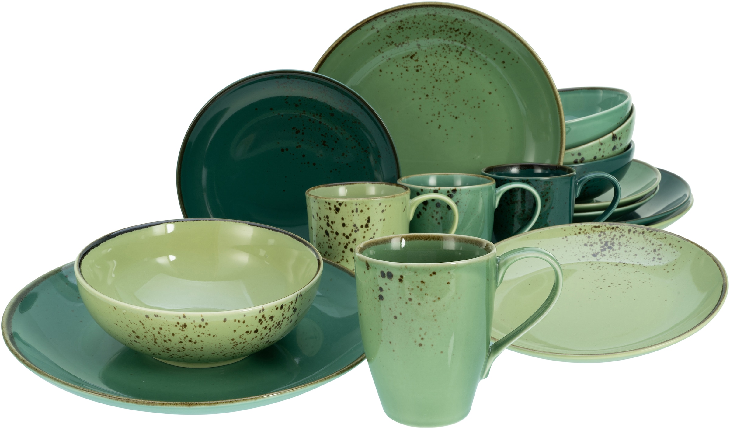 CreaTable Kombiservice "Geschirr-Set NATURE COLLECTION" Service, Handwerkli günstig online kaufen