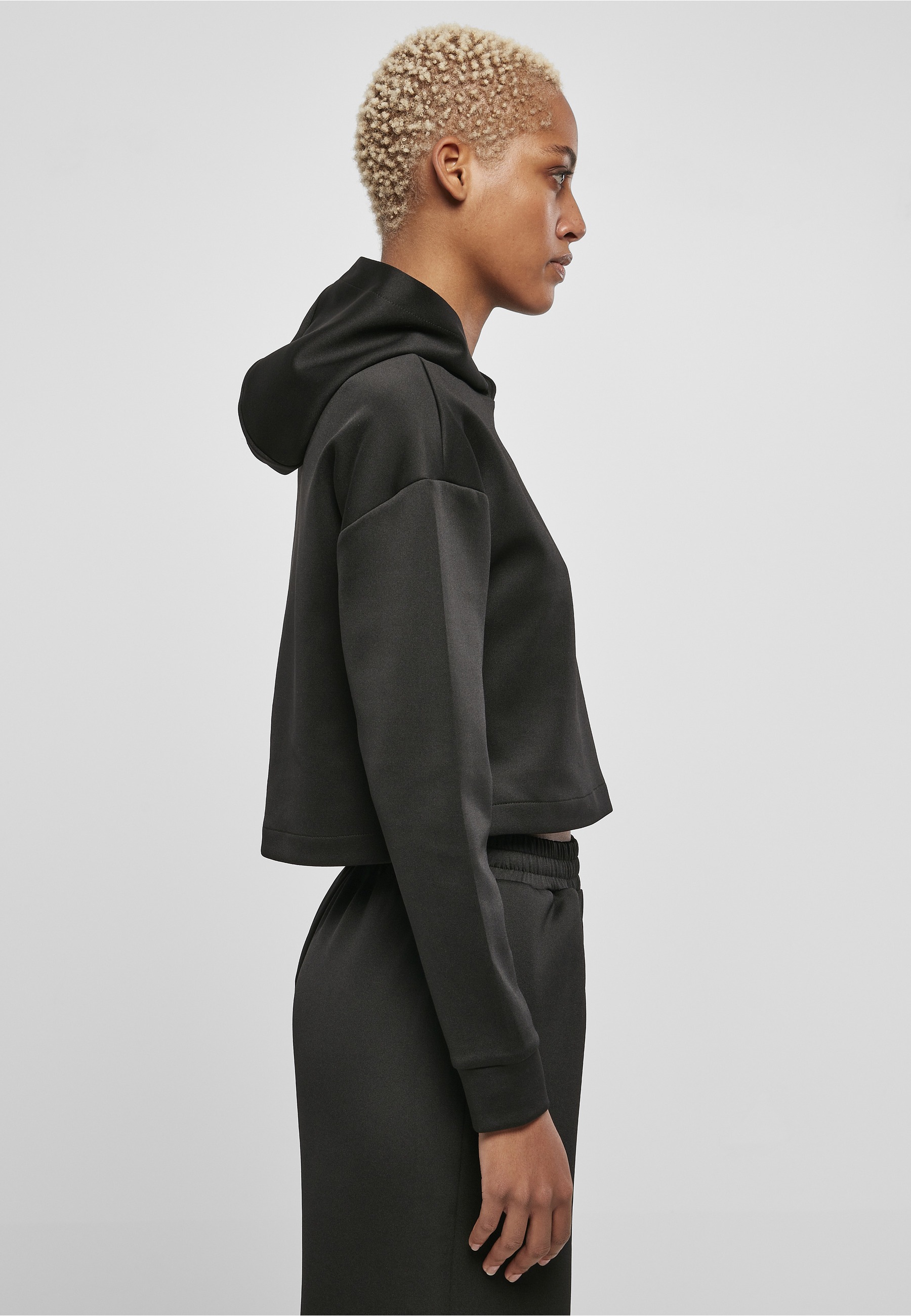 URBAN CLASSICS Hoodie »Urban Classics Damen Ladies Short Scuba Hoody«, 1 Stk.
