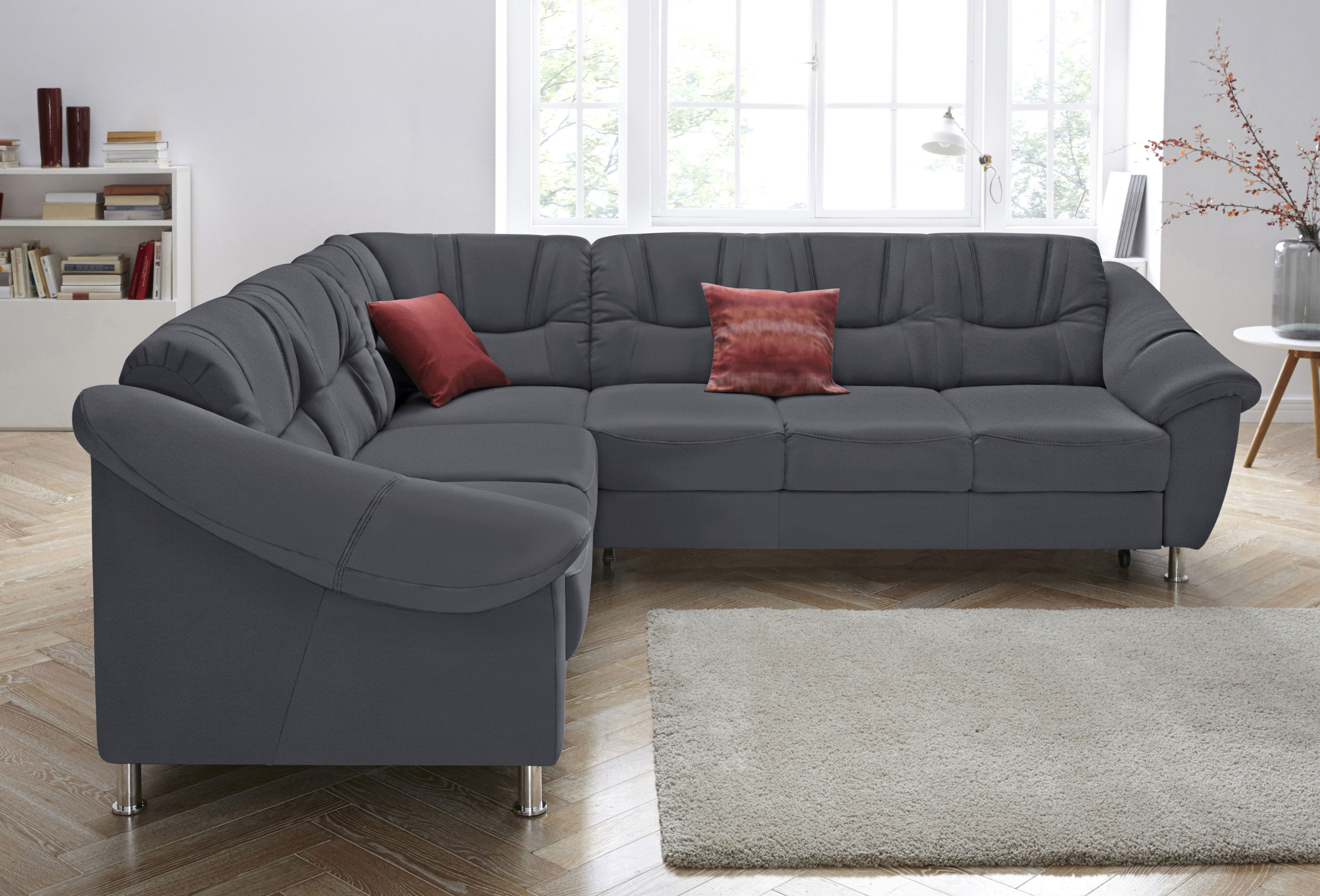 sit&more Ecksofa "Salsa L-Form" mit Federkern, wahlweise mit Schlaffunktion