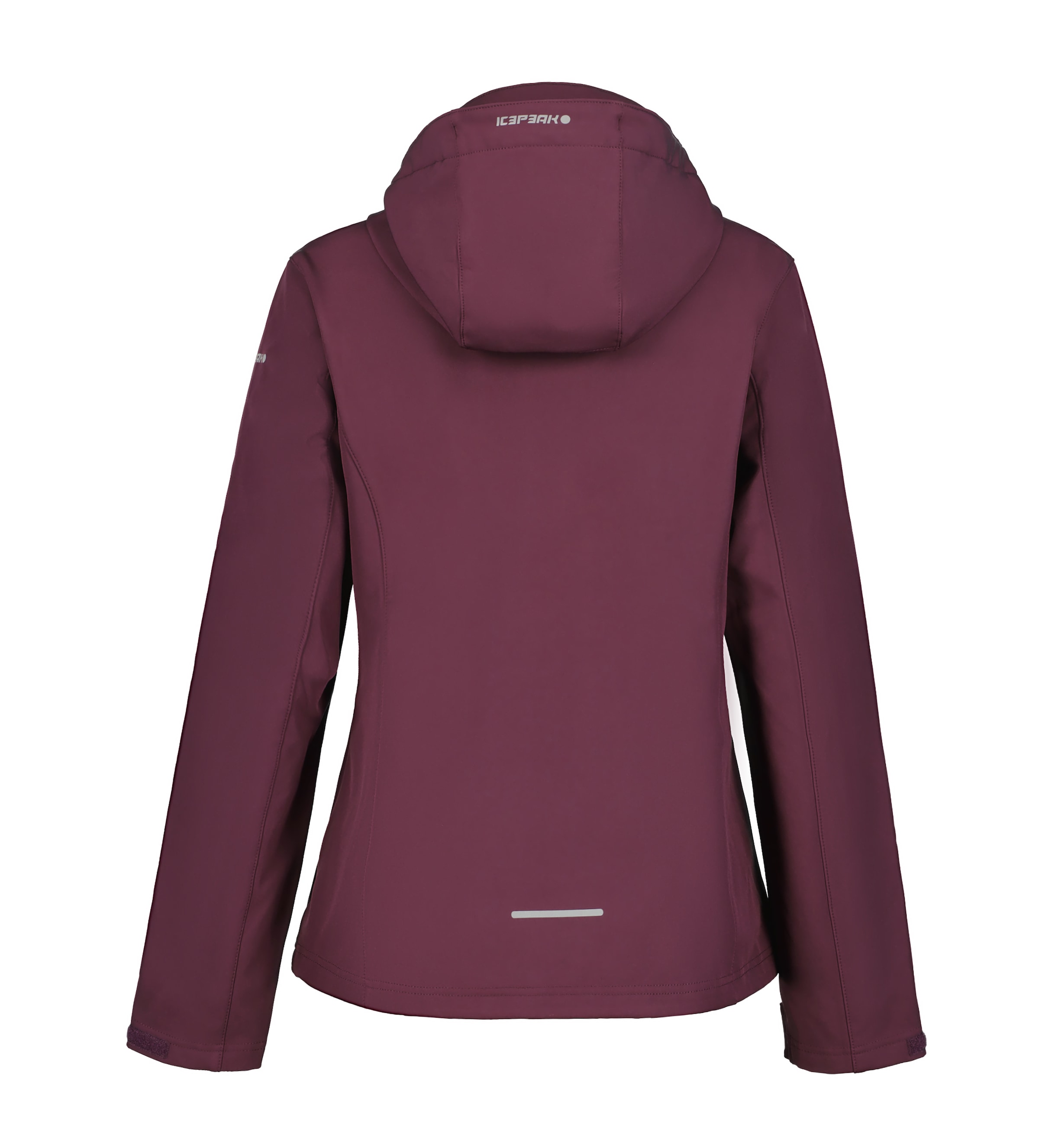 Icepeak Softshelljacke »D SOFTSHELLJACKE BRENHAM«, mit Kapuze, mit hohem Stehkragen