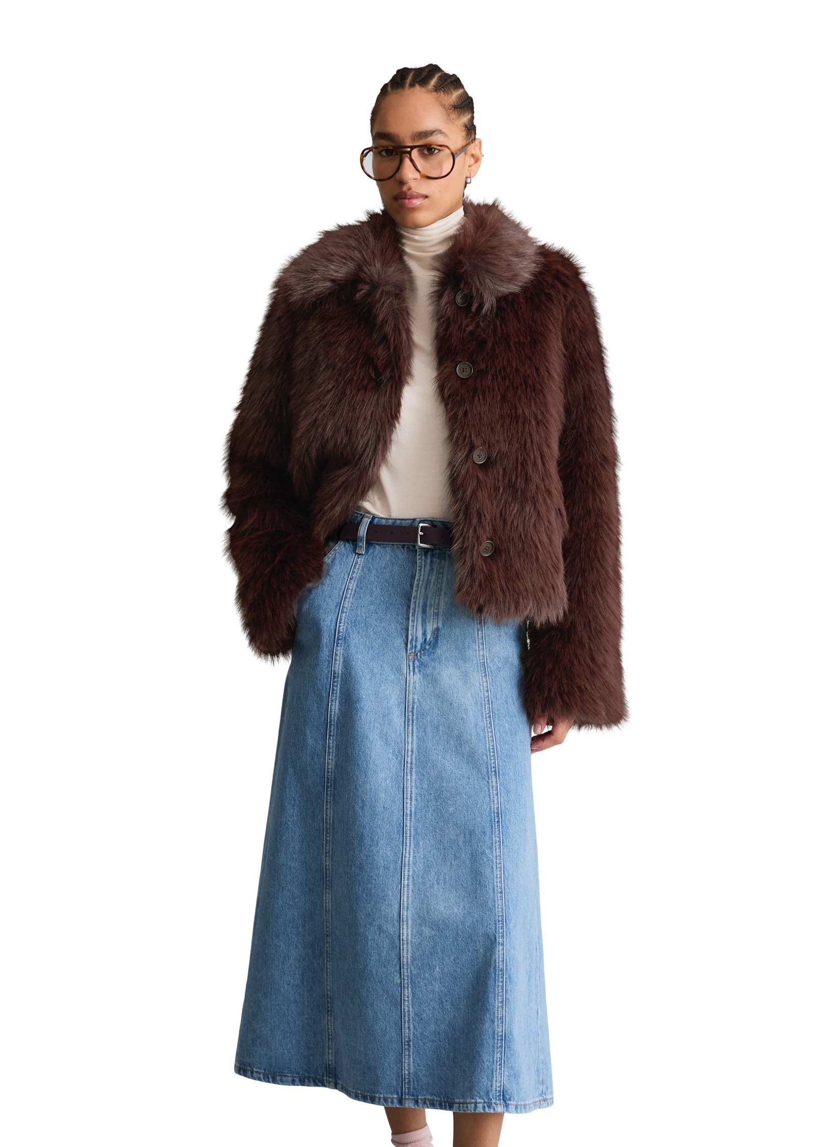 Marc OPolo DENIM Outdoorjacke "aus Kunstpelz"