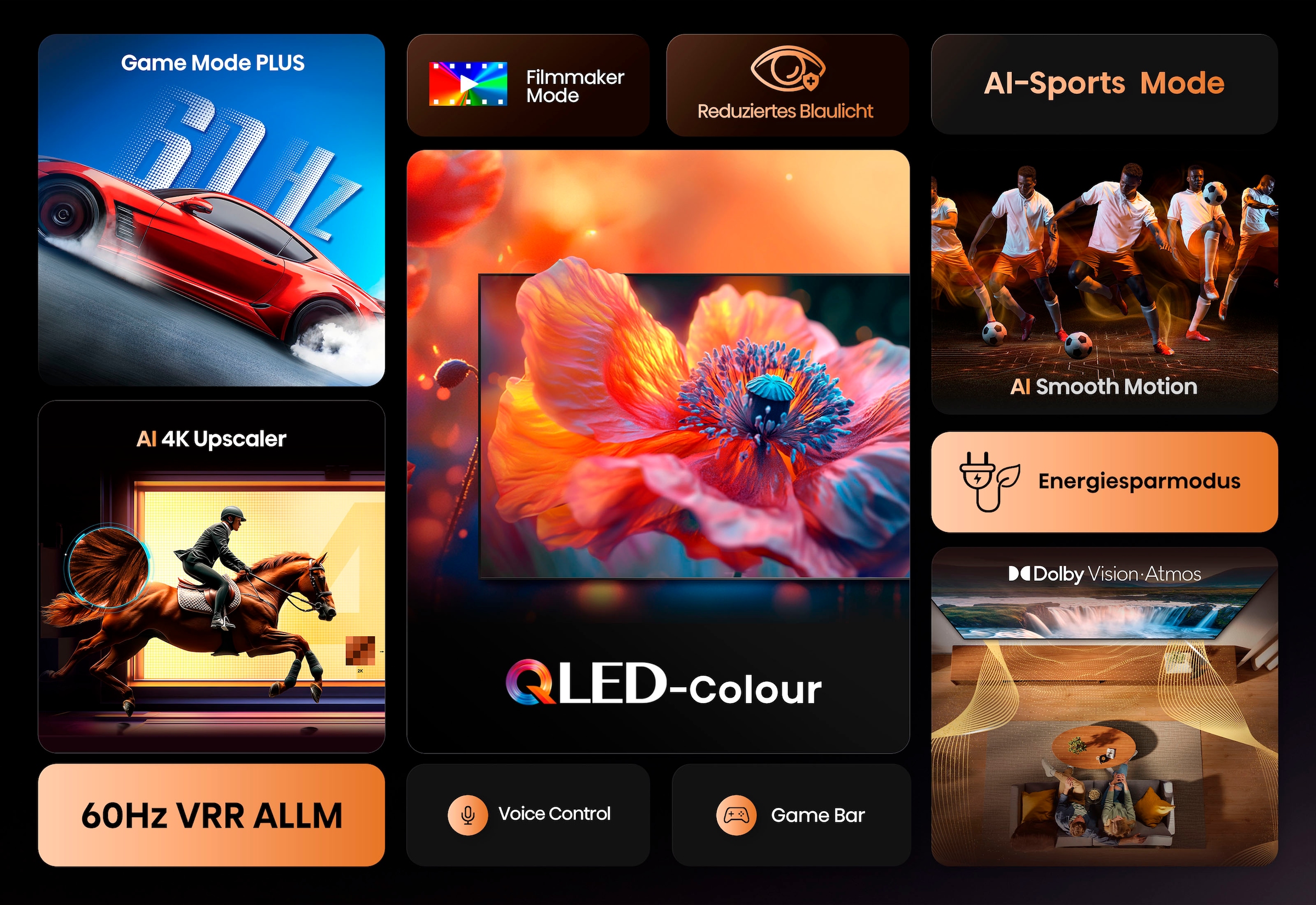 Hisense QLED-Fernseher »50E77Q«, 4K Ultra HD, Smart-TV, 4K UHD QLED