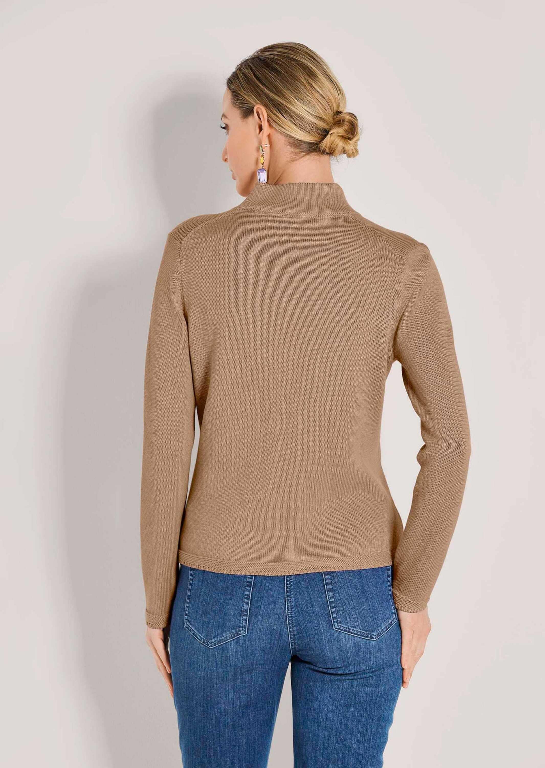 MADELEINE Strickjacke »Strickblazer Eleganter Blazer mit feinem Glattstrick« Hautsympathische Baumwolle