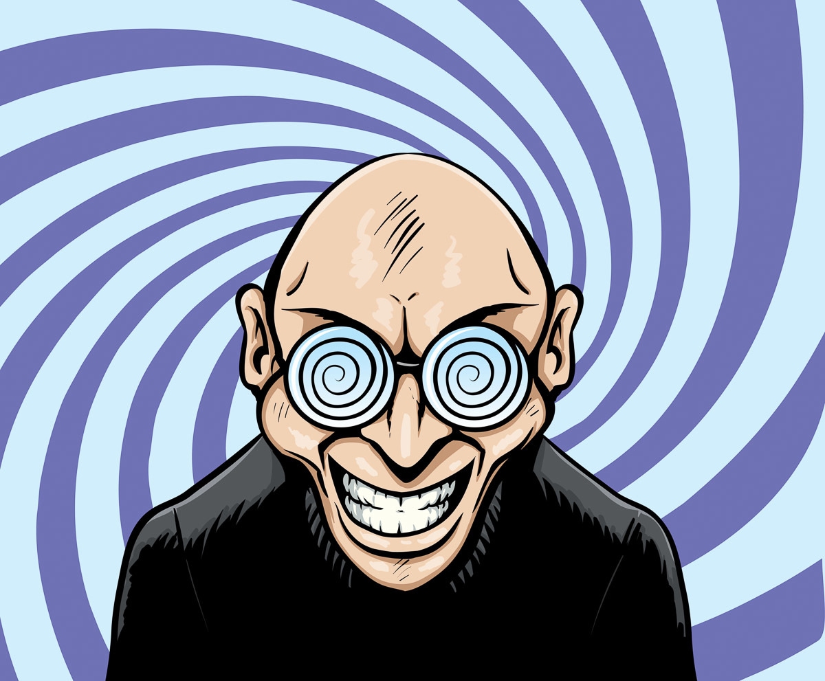 Papermoon Fototapete "Hypno Googles Man"