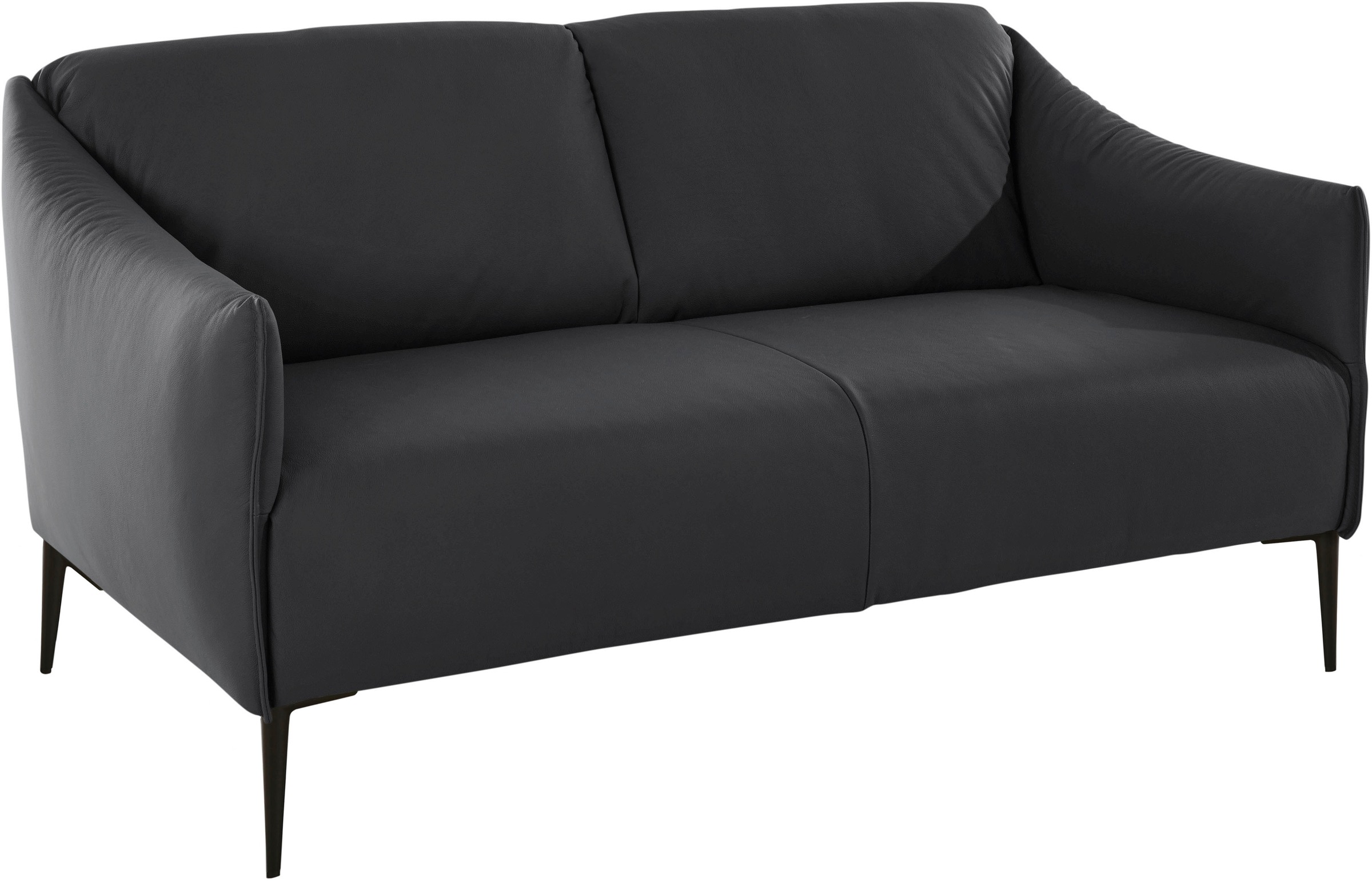 W.SCHILLIG 2-Sitzer »sally«, mit Metallfüßen in Schwarz pulverbeschichtet, Breite 154 cm