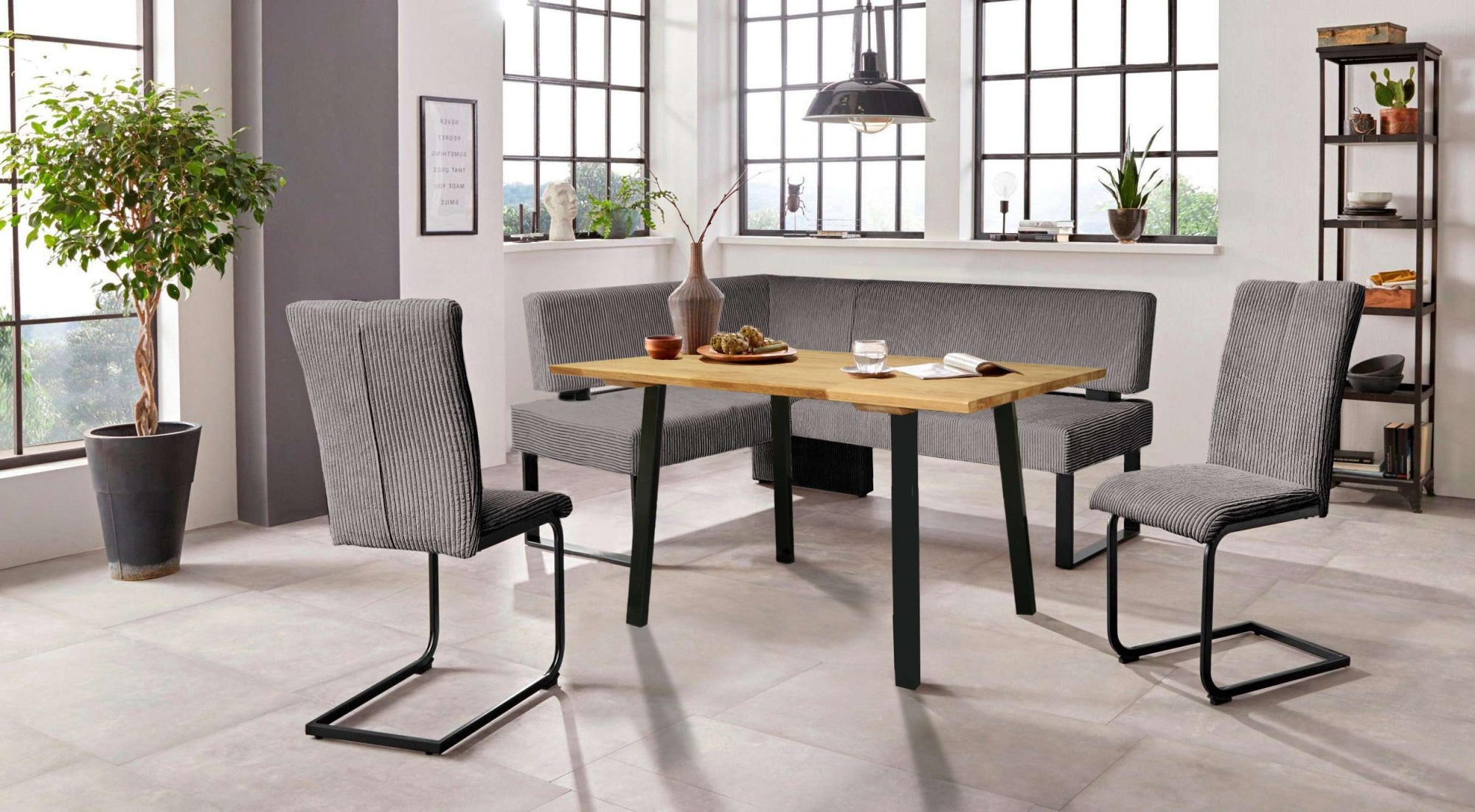 OTTO home Eckbankgruppe "Oliver" Set, 4-tlg, 4 Stk. tlg. Eckbank mit Wellen günstig online kaufen