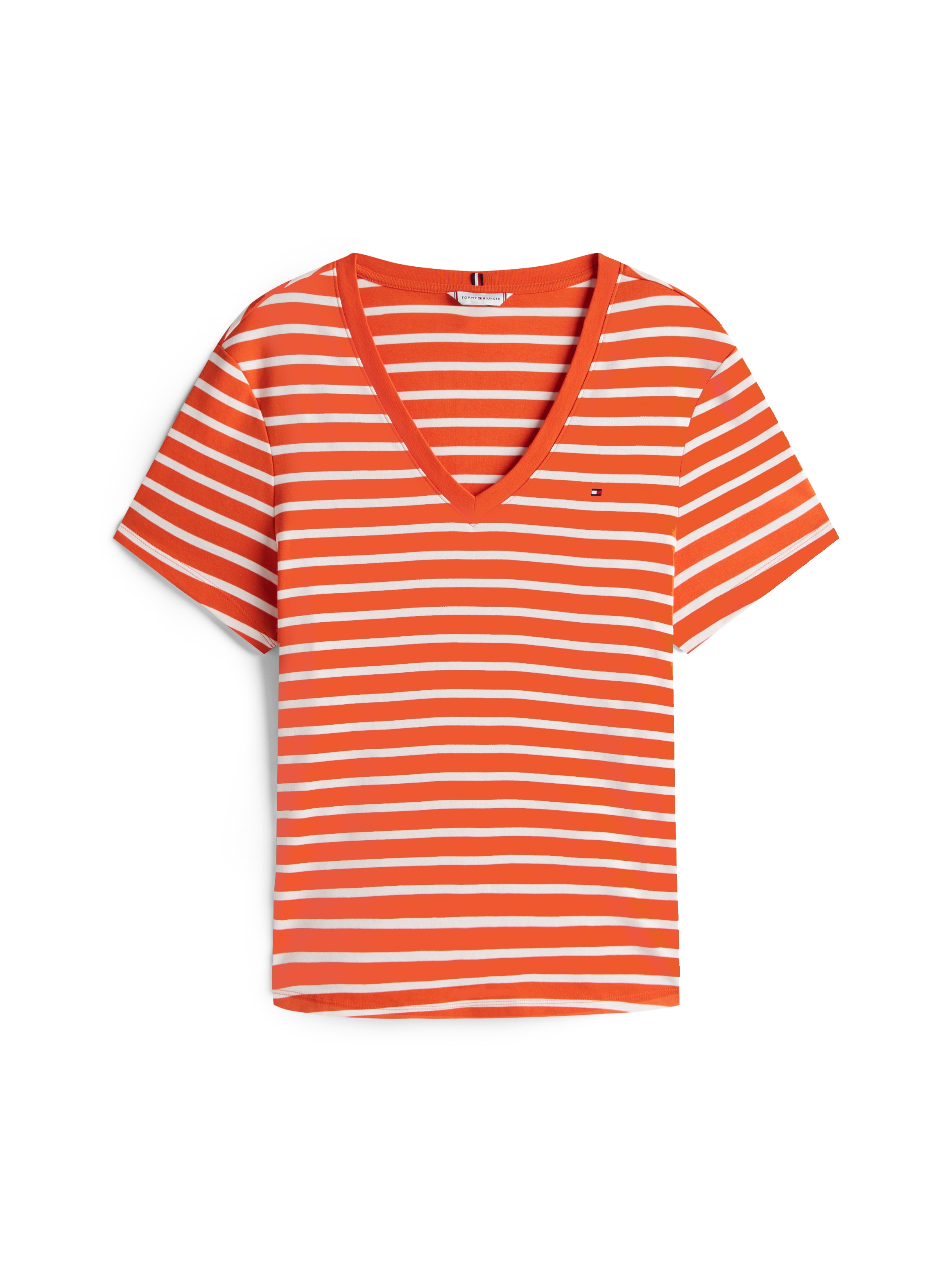Tommy Hilfiger Curve V-Shirt »CRV SLIM CODY V-NK SS«, in Großen Größen