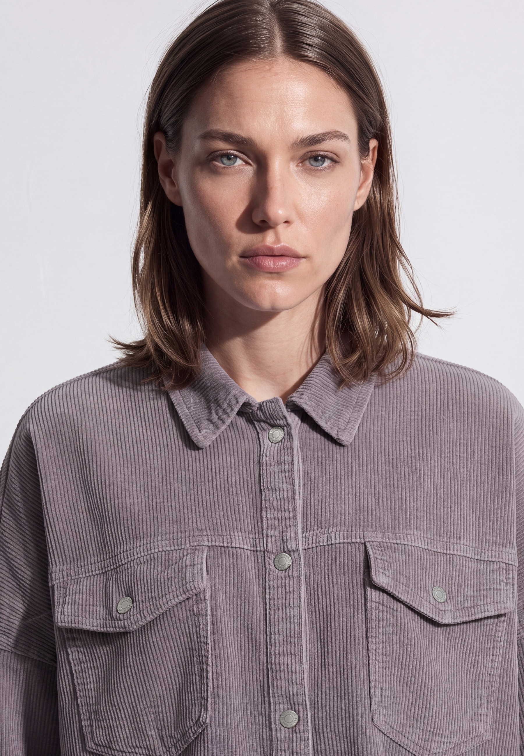 Mavi Langarmbluse »FIONA« Boyfriend Cord Overshirt