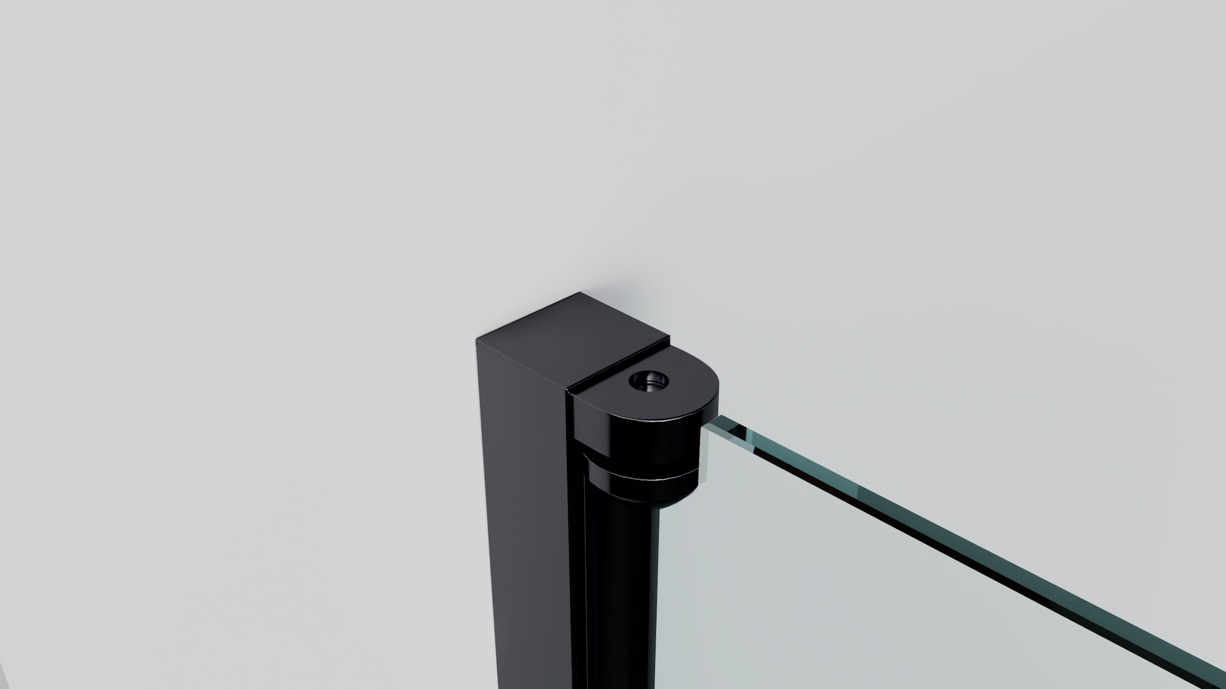 welltime Eckdusche Rahmenloses Design mit extravaganten Griffen