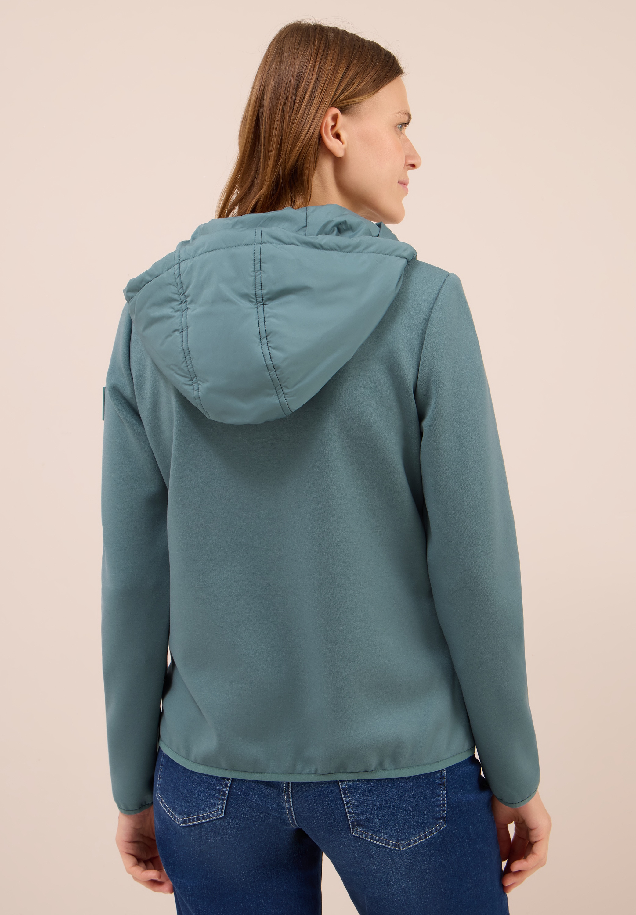 Cecil Steppjacke, mit Kapuze, aus softem Materialmix